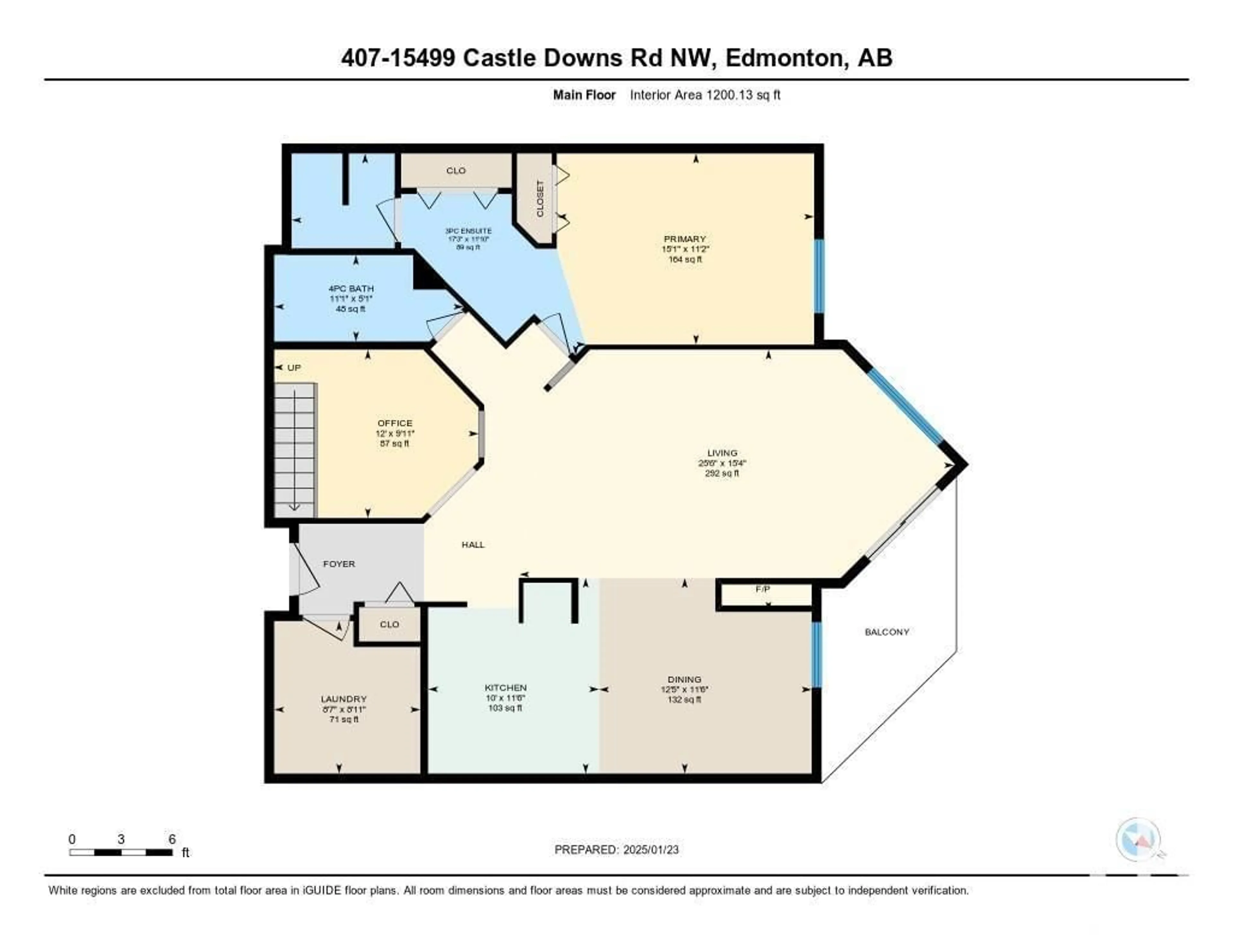 Floor plan for #407 15499 CASTLE DOWNS RD NW, Edmonton Alberta T5X5Y3