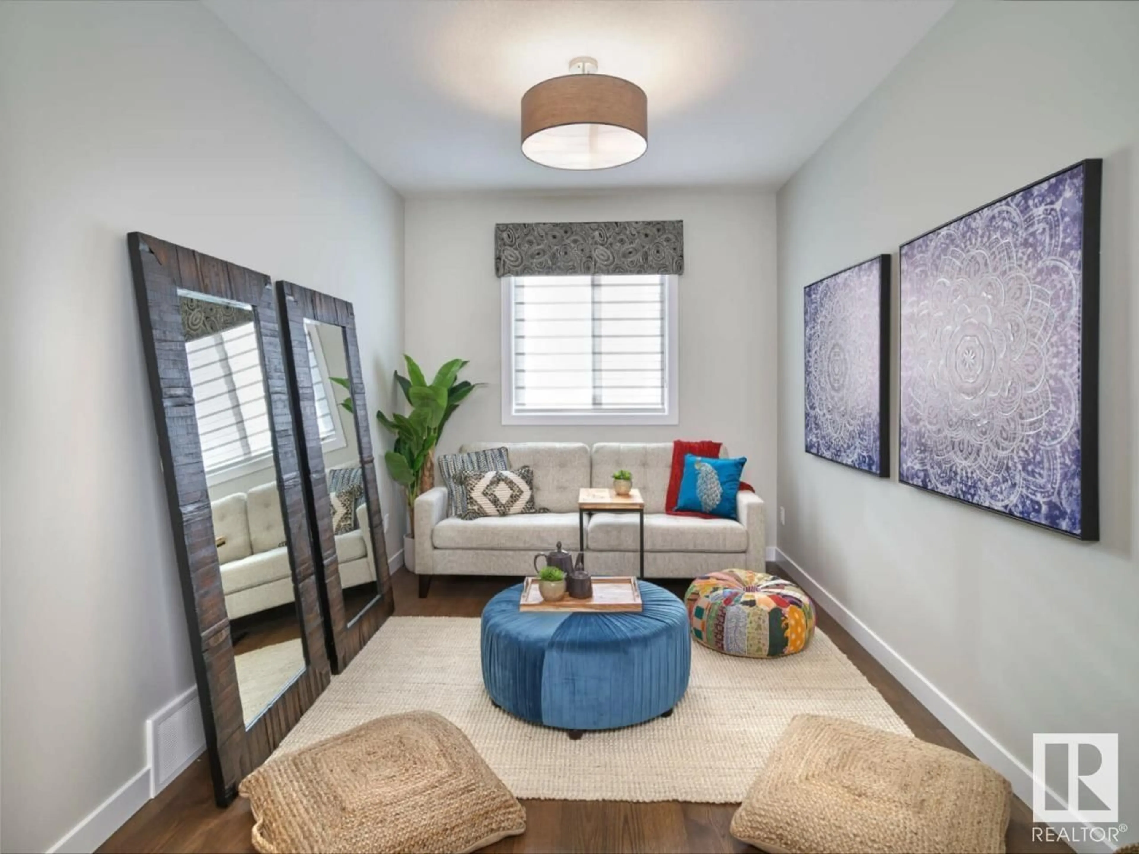 Living room with furniture, unknown for 19008 20 AV NW, Edmonton Alberta T6M3A7