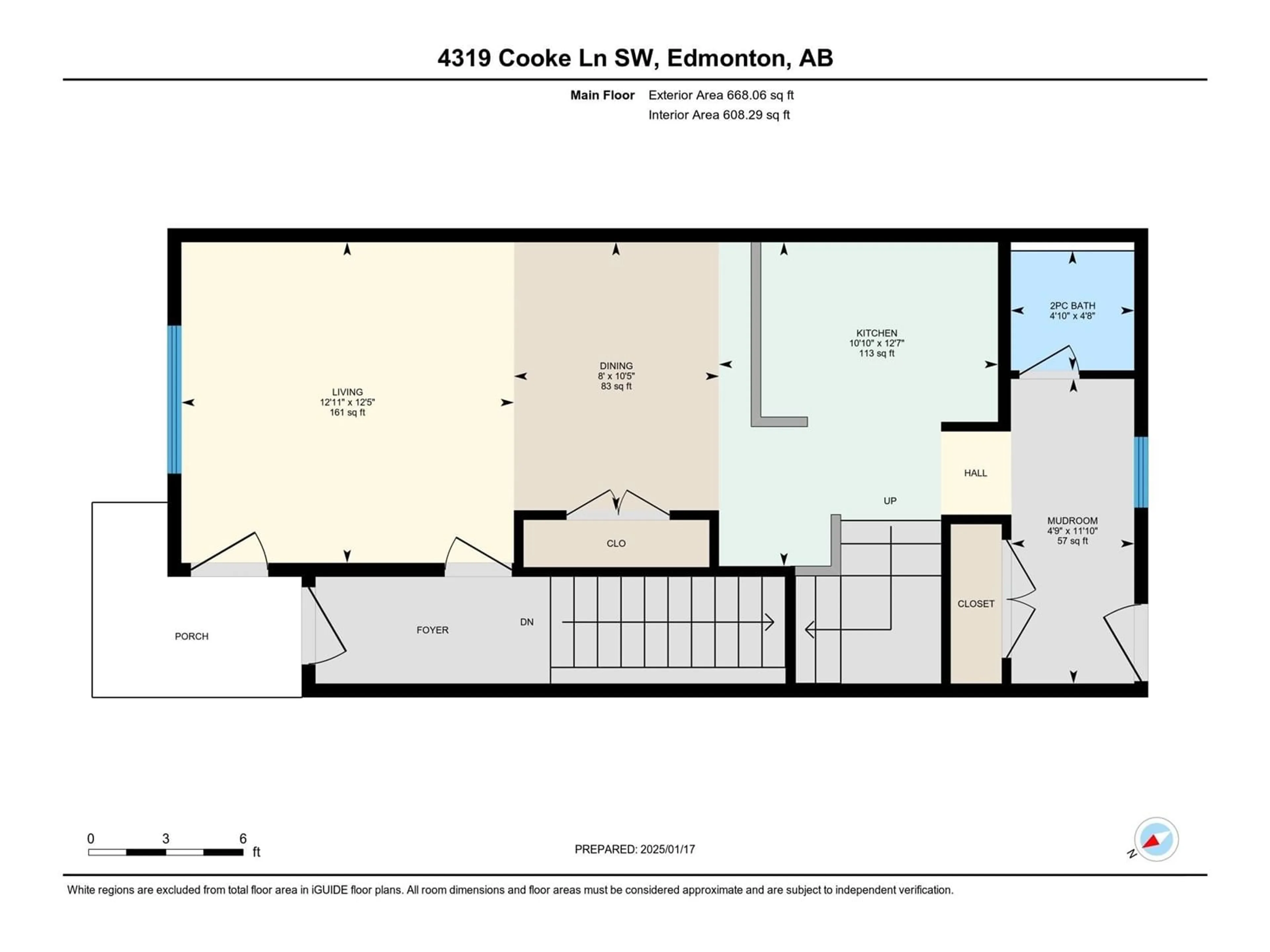 Floor plan for 4319 Cooke LN SW, Edmonton Alberta T6W4M7