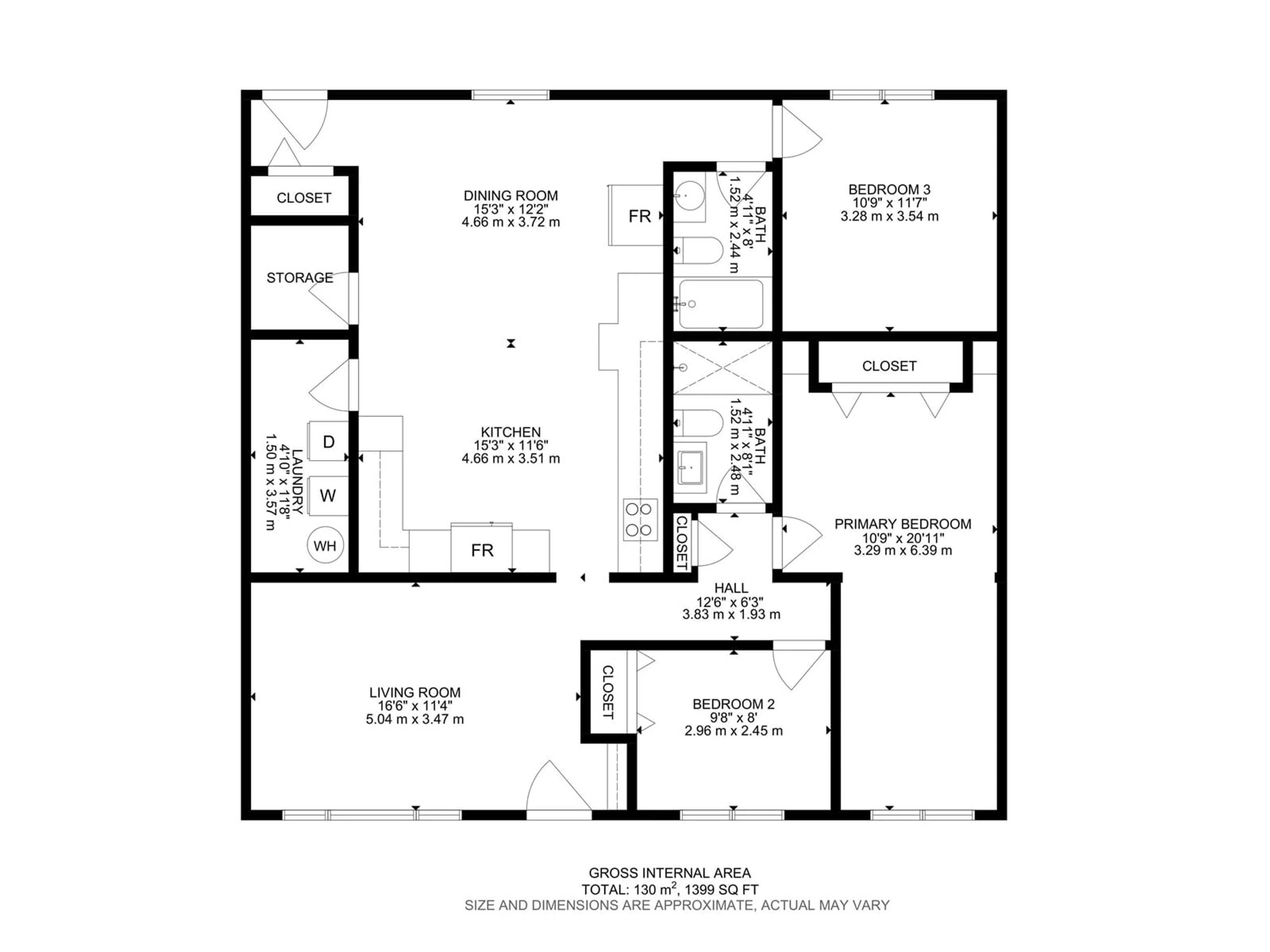 Floor plan for 11022 159 ST NW, Edmonton Alberta T5P3C3