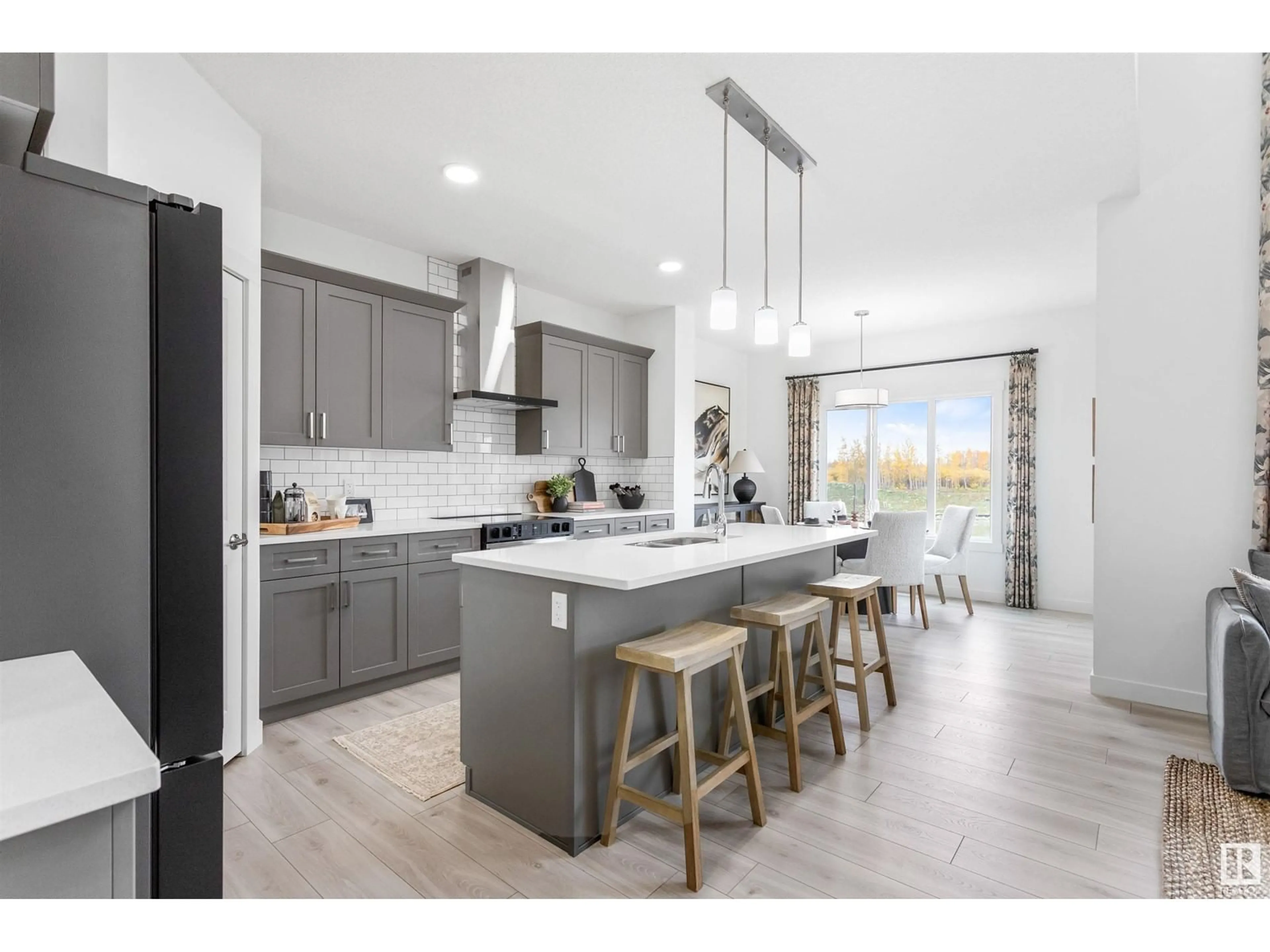 Open concept kitchen, ceramic/tile floor for 21303 36 AV, Edmonton Alberta T6M3C2