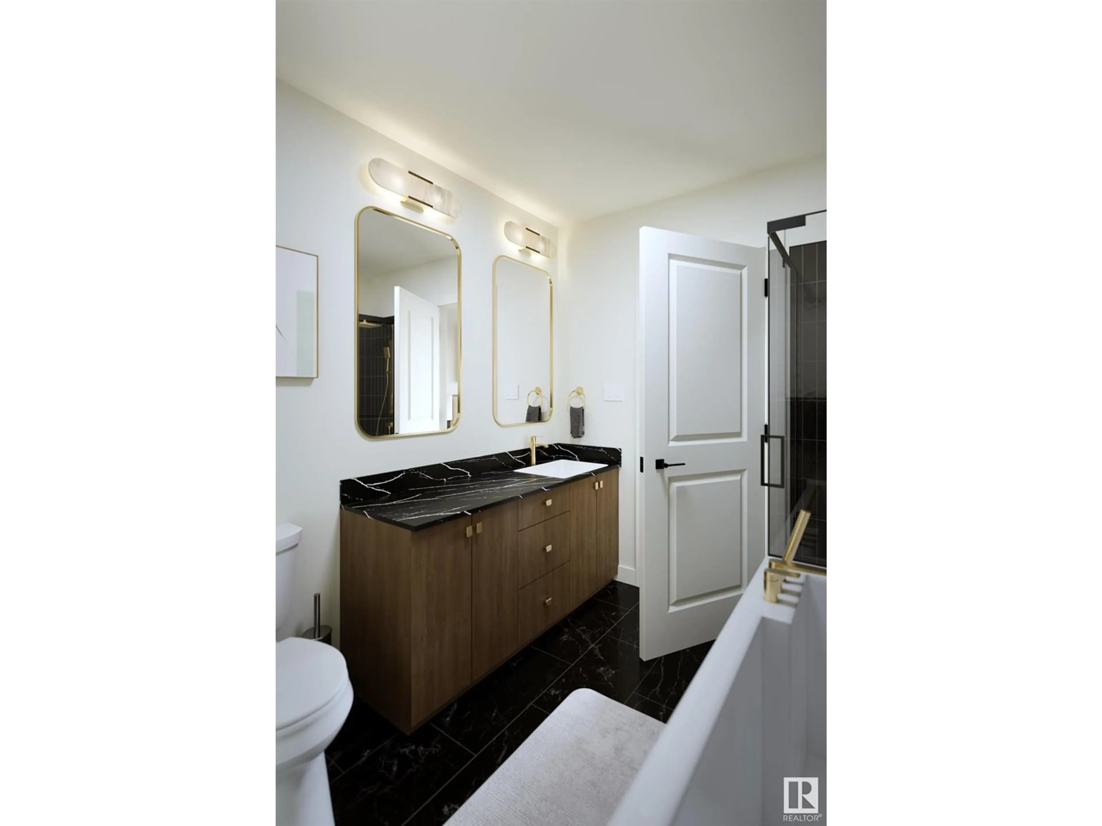 Standard bathroom, ceramic/tile floor for 2119 Crossbill LN NW, Edmonton Alberta X0X0X0