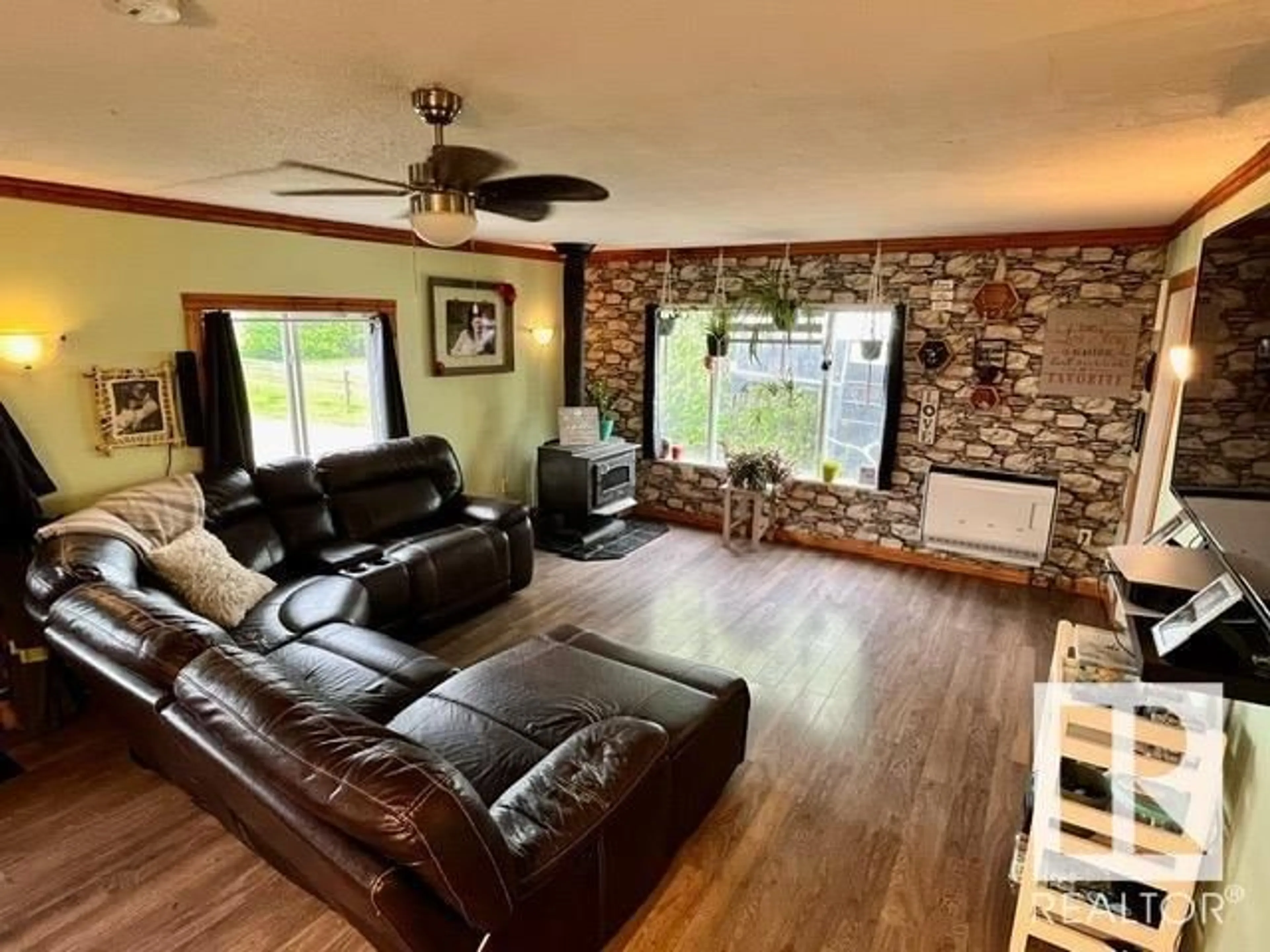 Living room with furniture, unknown for 5320 Pyrogy DR, Glendon Alberta T0A1P0