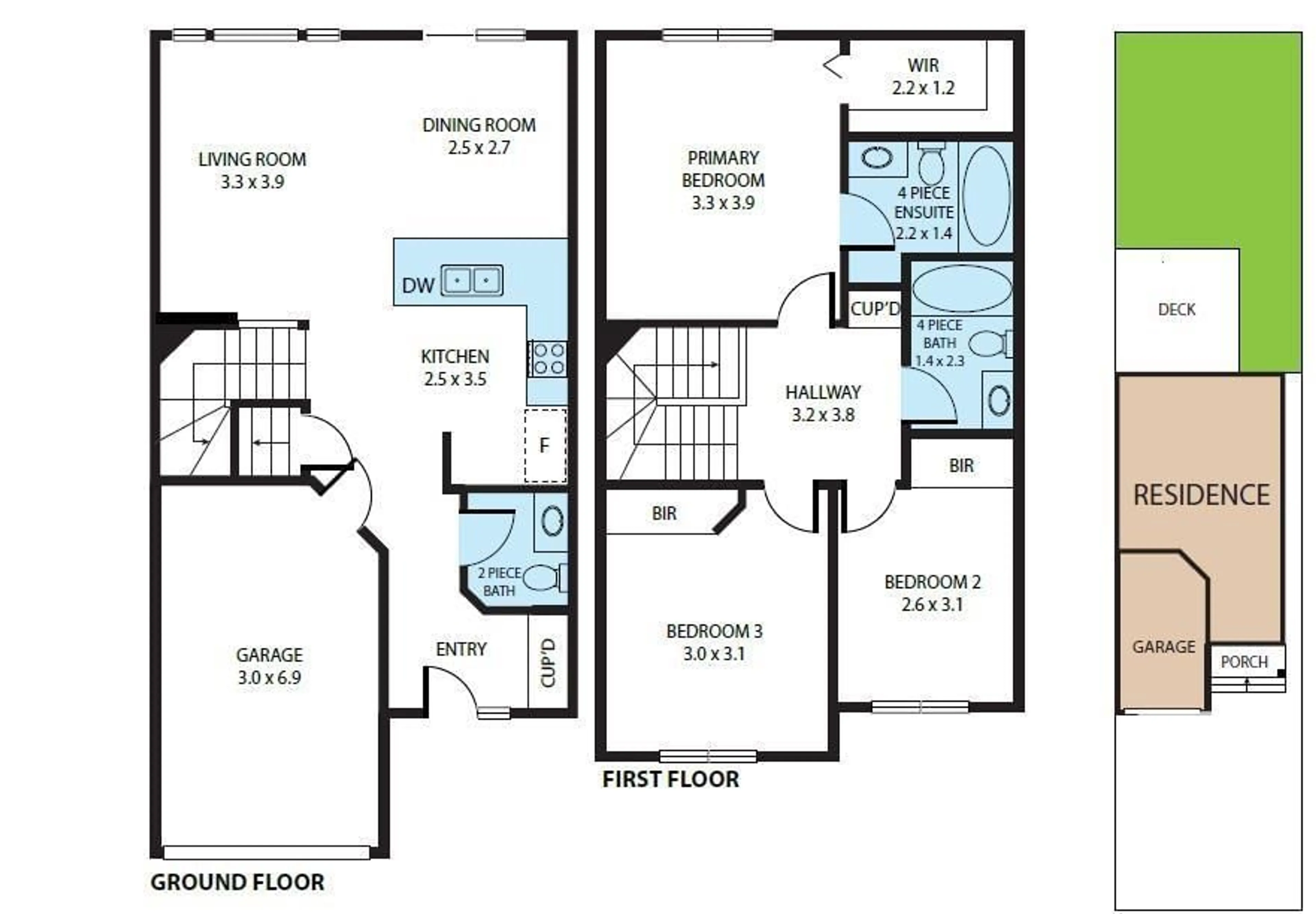 Floor plan for 13030 162A AV NW, Edmonton Alberta T5M0H4