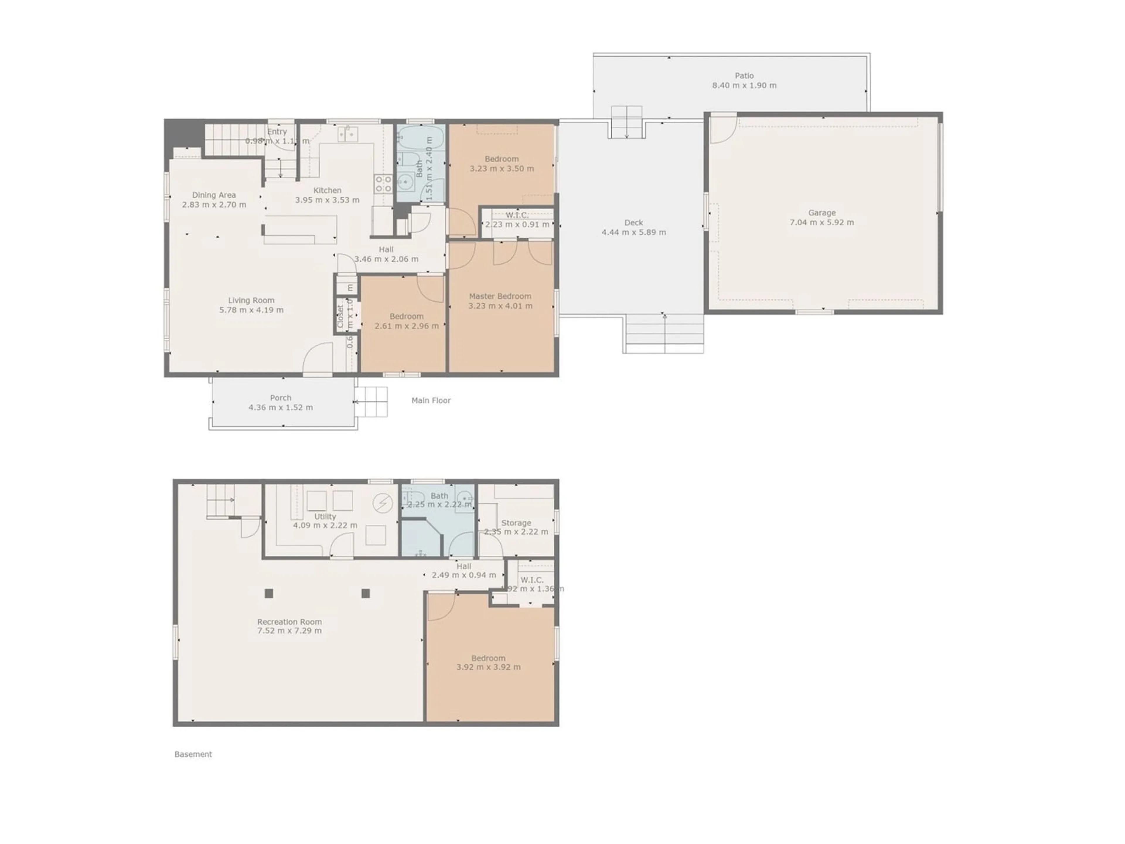 Floor plan for 13339 131 ST NW, Edmonton Alberta T5L1N8