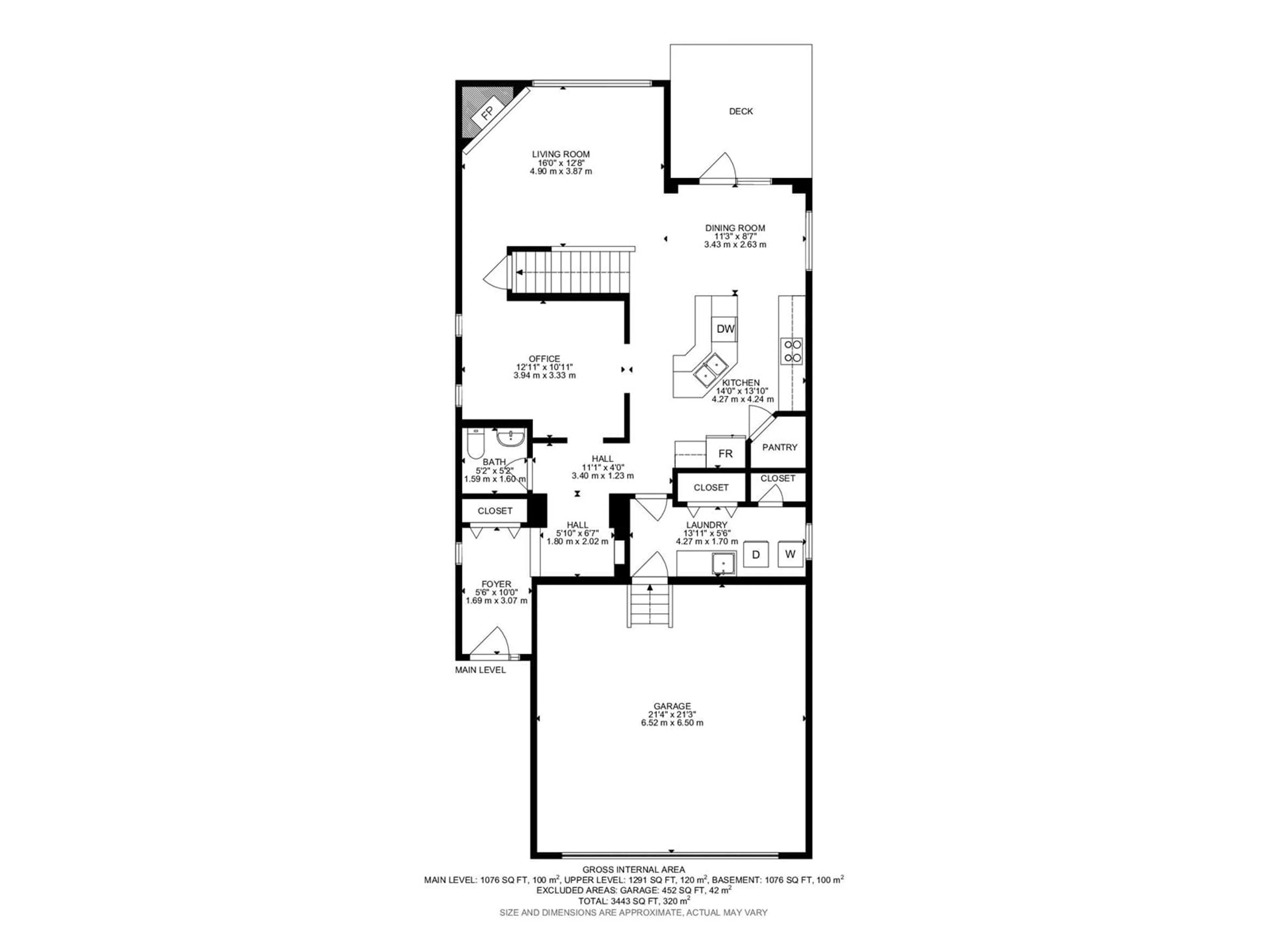 Floor plan for 42 VERNON ST, Spruce Grove Alberta T7X0C1