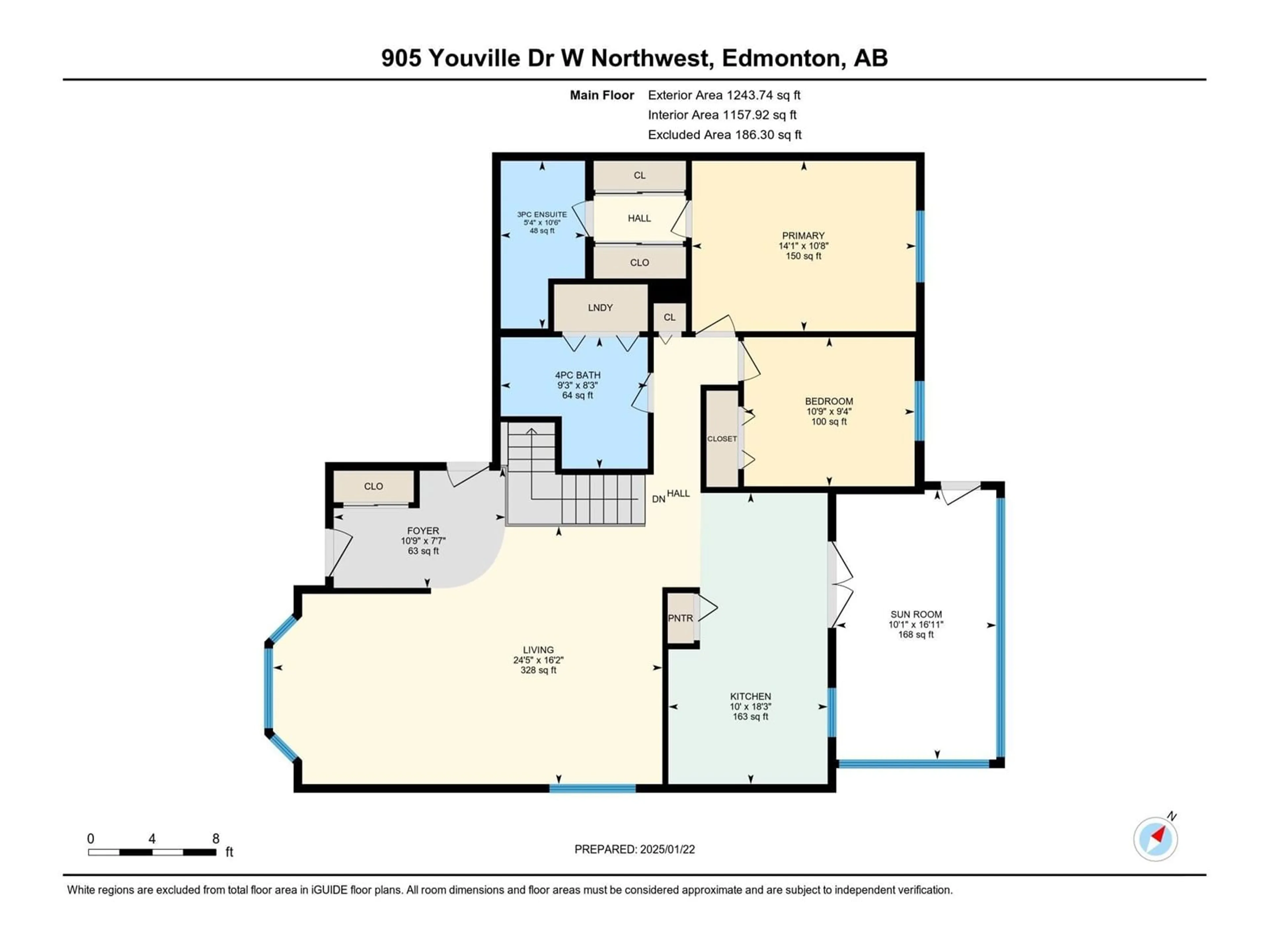 Floor plan for 905 YOUVILLE DR W NW, Edmonton Alberta T6L6T2