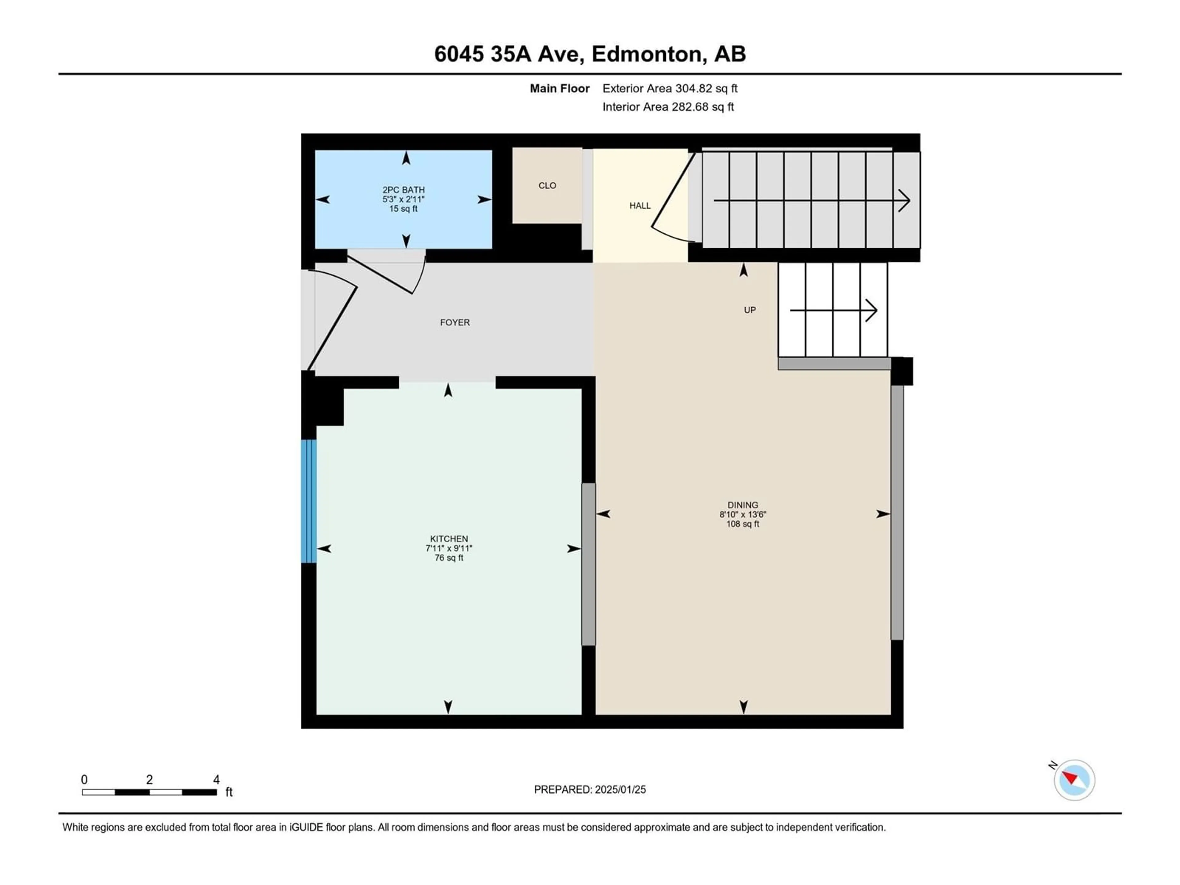 Floor plan for 6045 35A AV NW, Edmonton Alberta T6L1G7