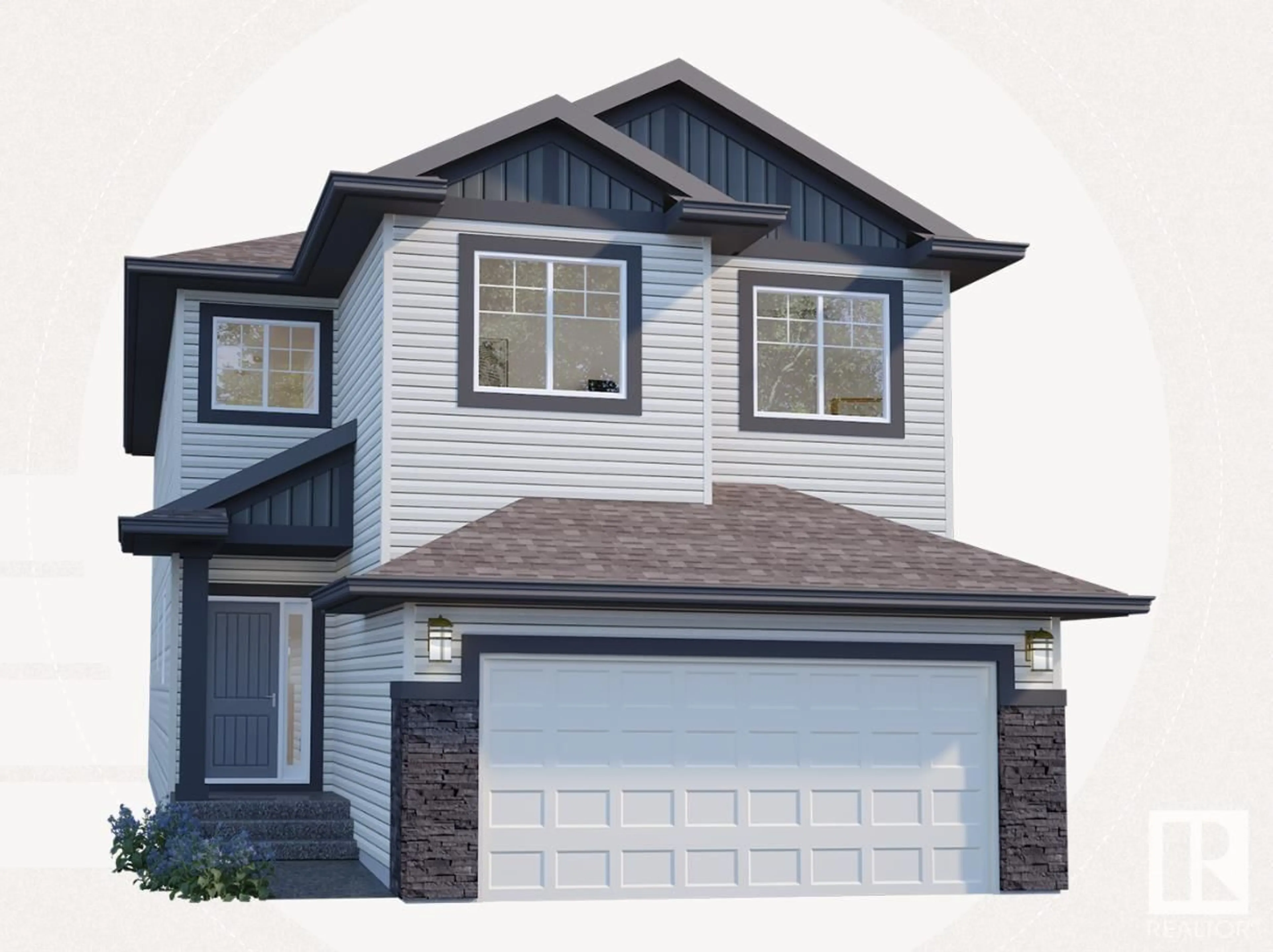 Home with vinyl exterior material, street for 20623 27 AV NW, Edmonton Alberta T6M0N9