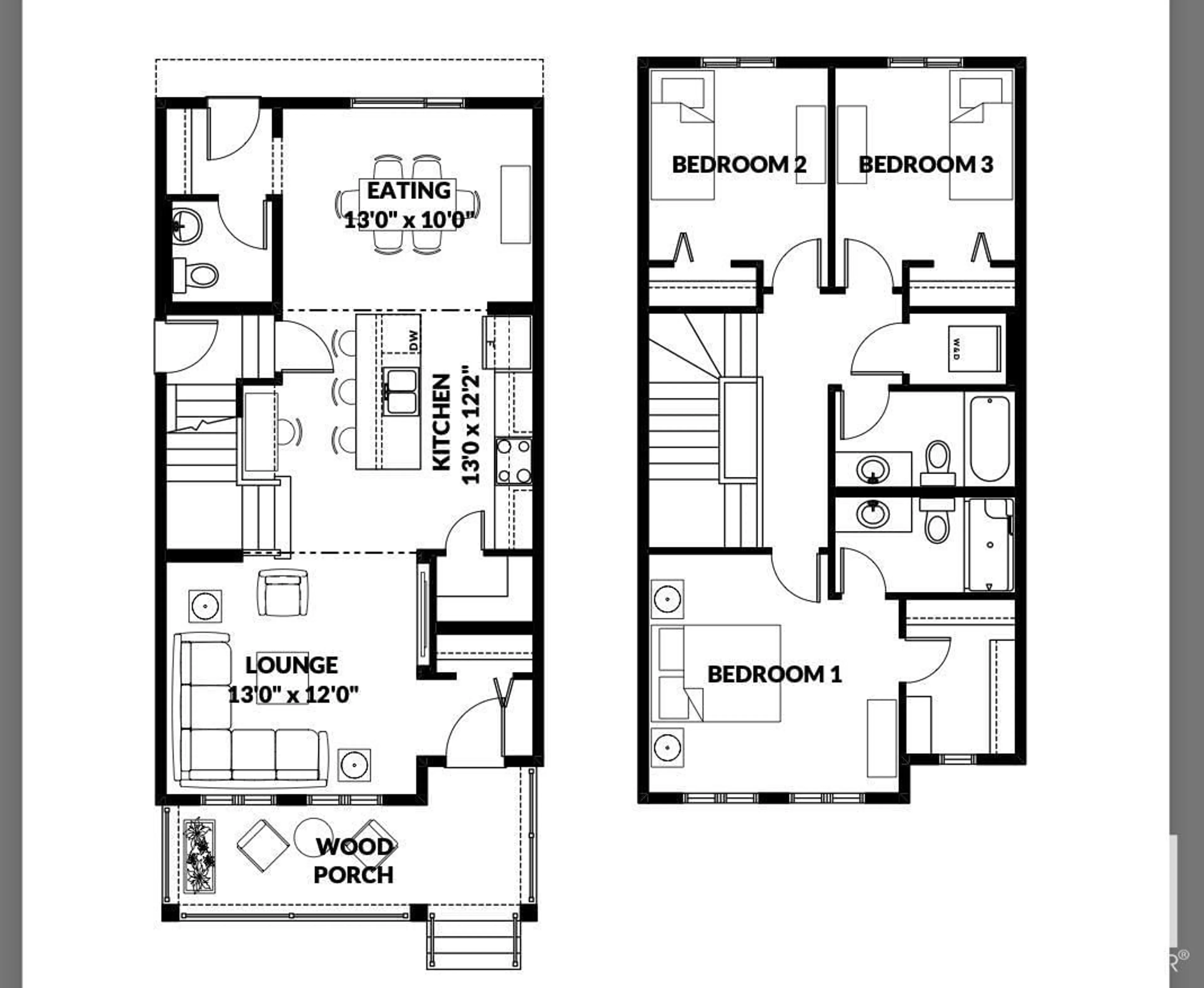 Floor plan for 5116 69 ST, Beaumont Alberta T4X2Z3