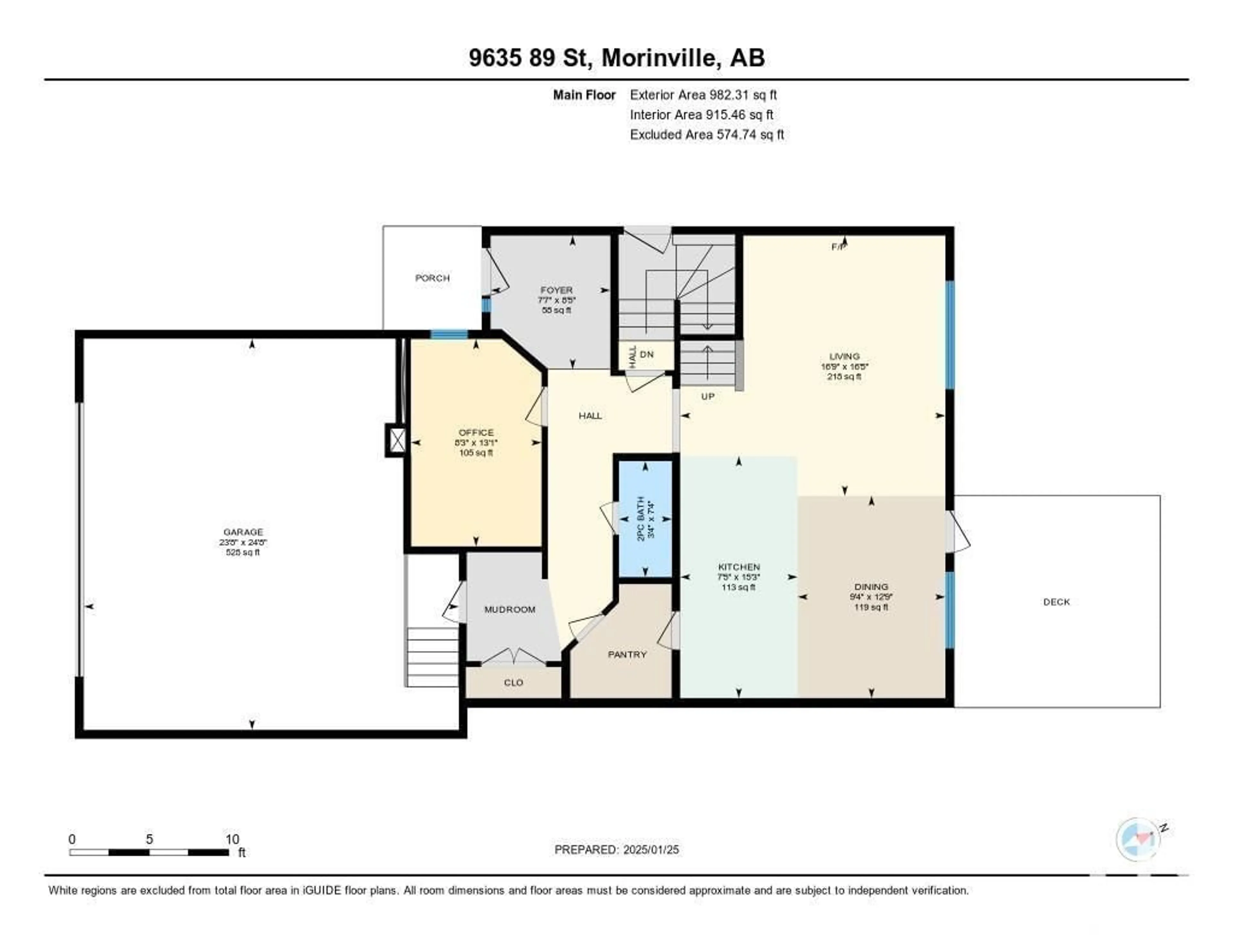 Floor plan for 9635 89 ST, Morinville Alberta T8R2N9