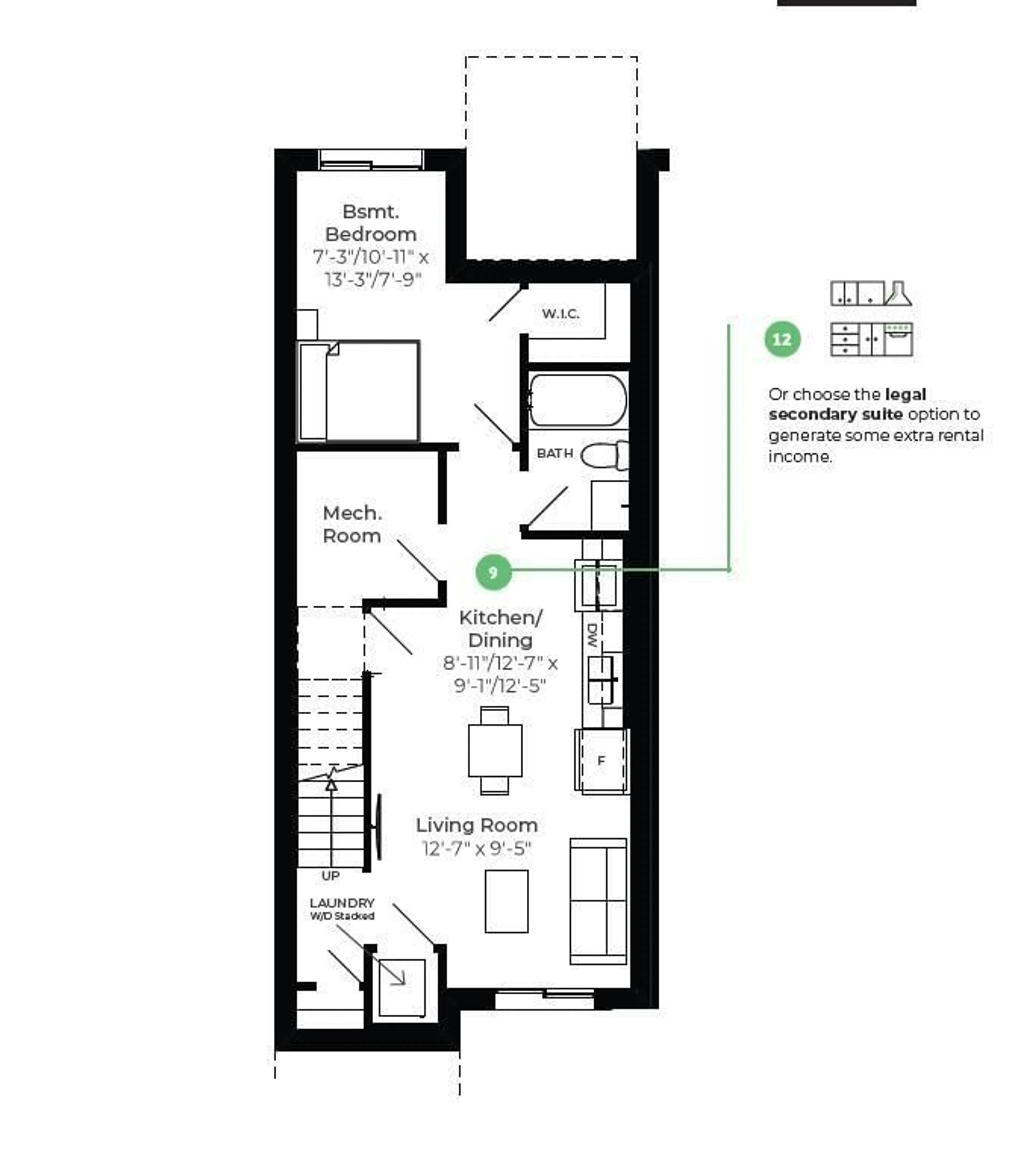 Floor plan for 1 Cobblestone GA, Spruce Grove Alberta X0X0X0