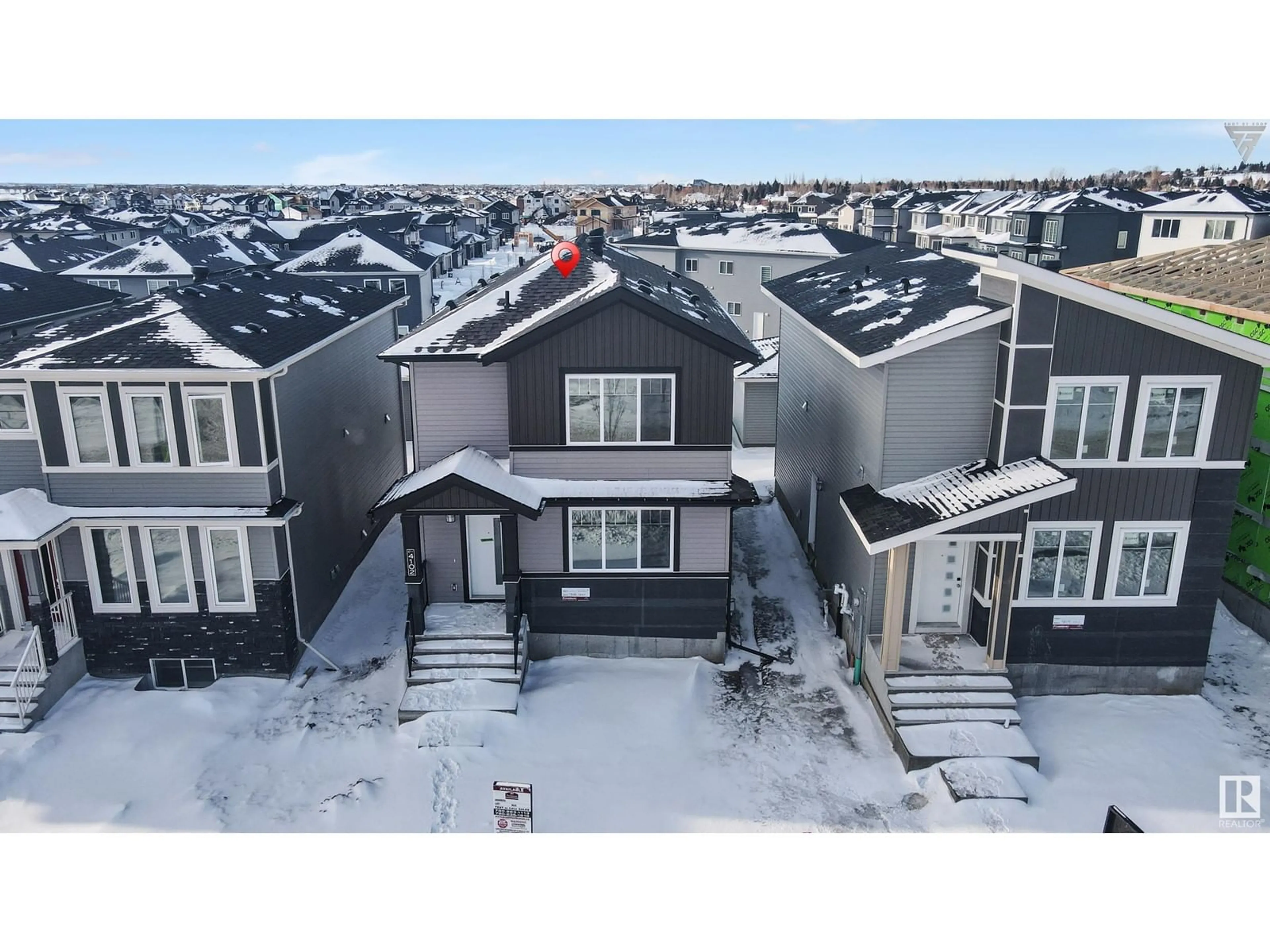 A pic from outside/outdoor area/front of a property/back of a property/a pic from drone, street for 4102 38 ST, Beaumont Alberta T4X0C4