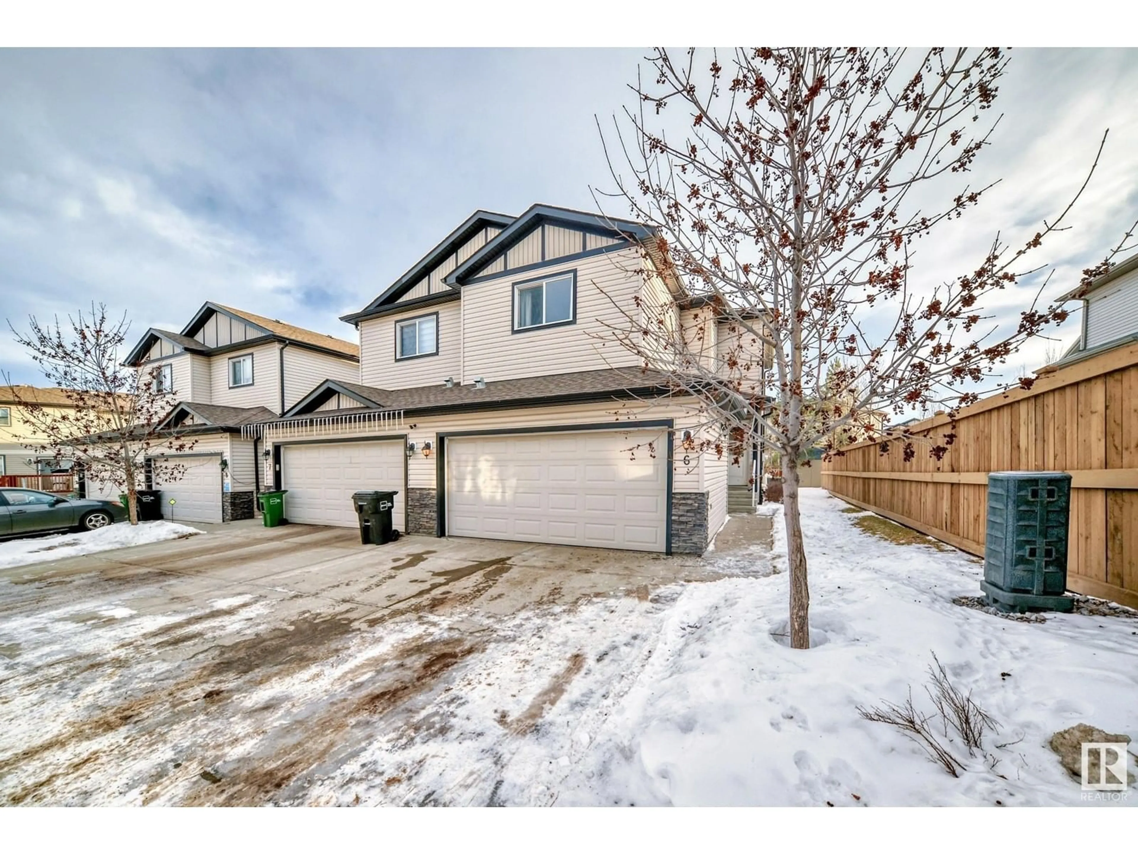 A pic from outside/outdoor area/front of a property/back of a property/a pic from drone, street for #6 445 BRINTNELL BV NW, Edmonton Alberta T5Y0V5