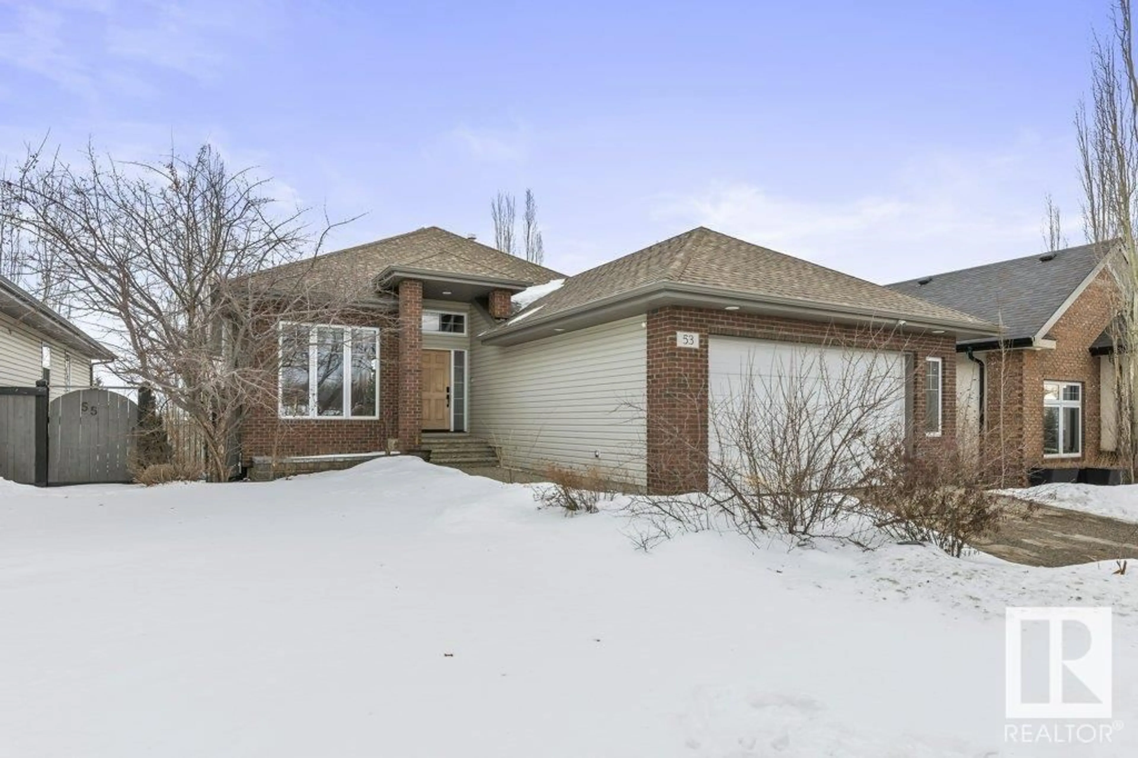 Home with brick exterior material, street for 53 OAK VISTA DR, St. Albert Alberta T8N1C1