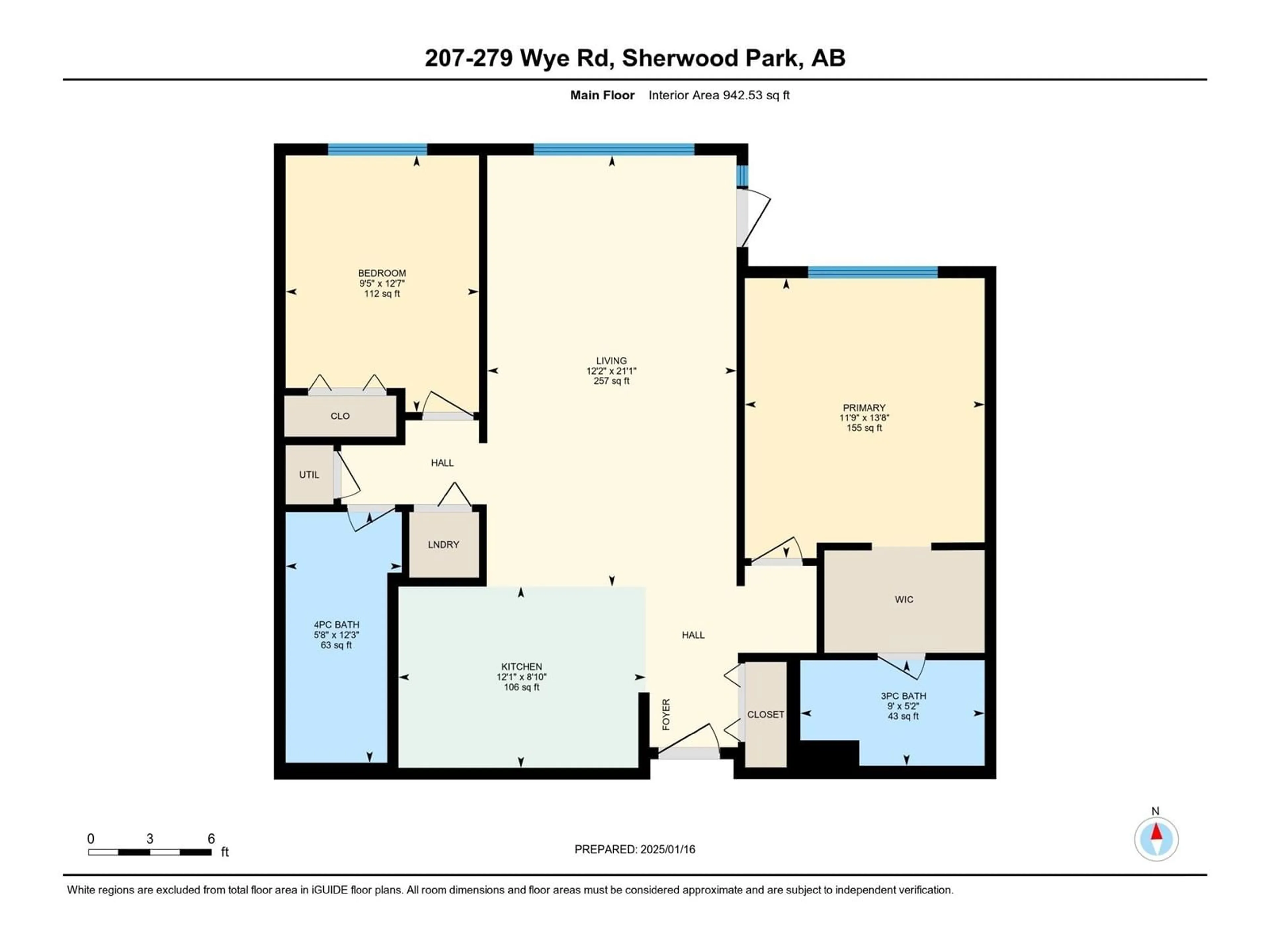 Floor plan for #207 279 WYE RD, Sherwood Park Alberta T8B0A7