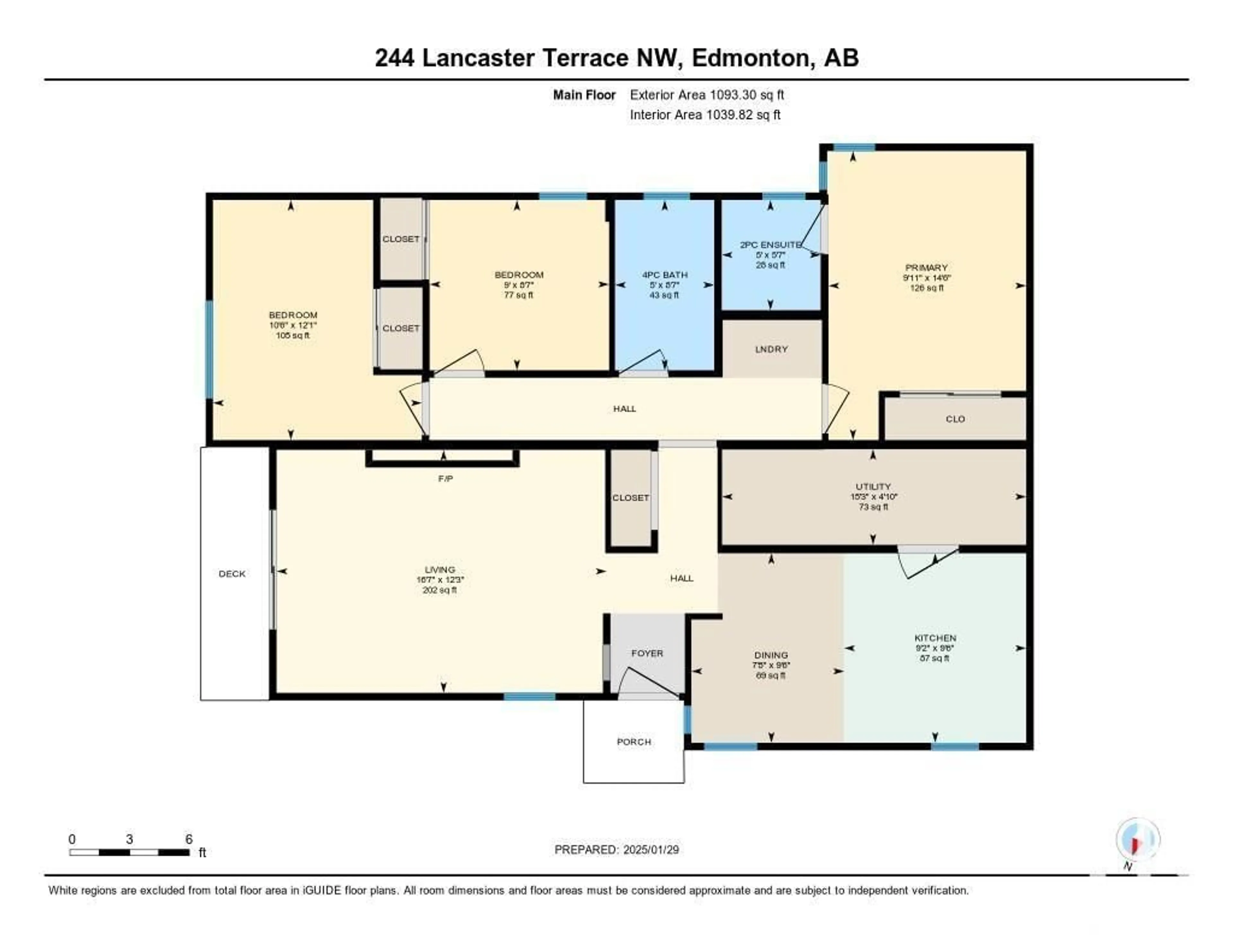 Floor plan for 244 LANCASTER TC NW, Edmonton Alberta T5X5T4