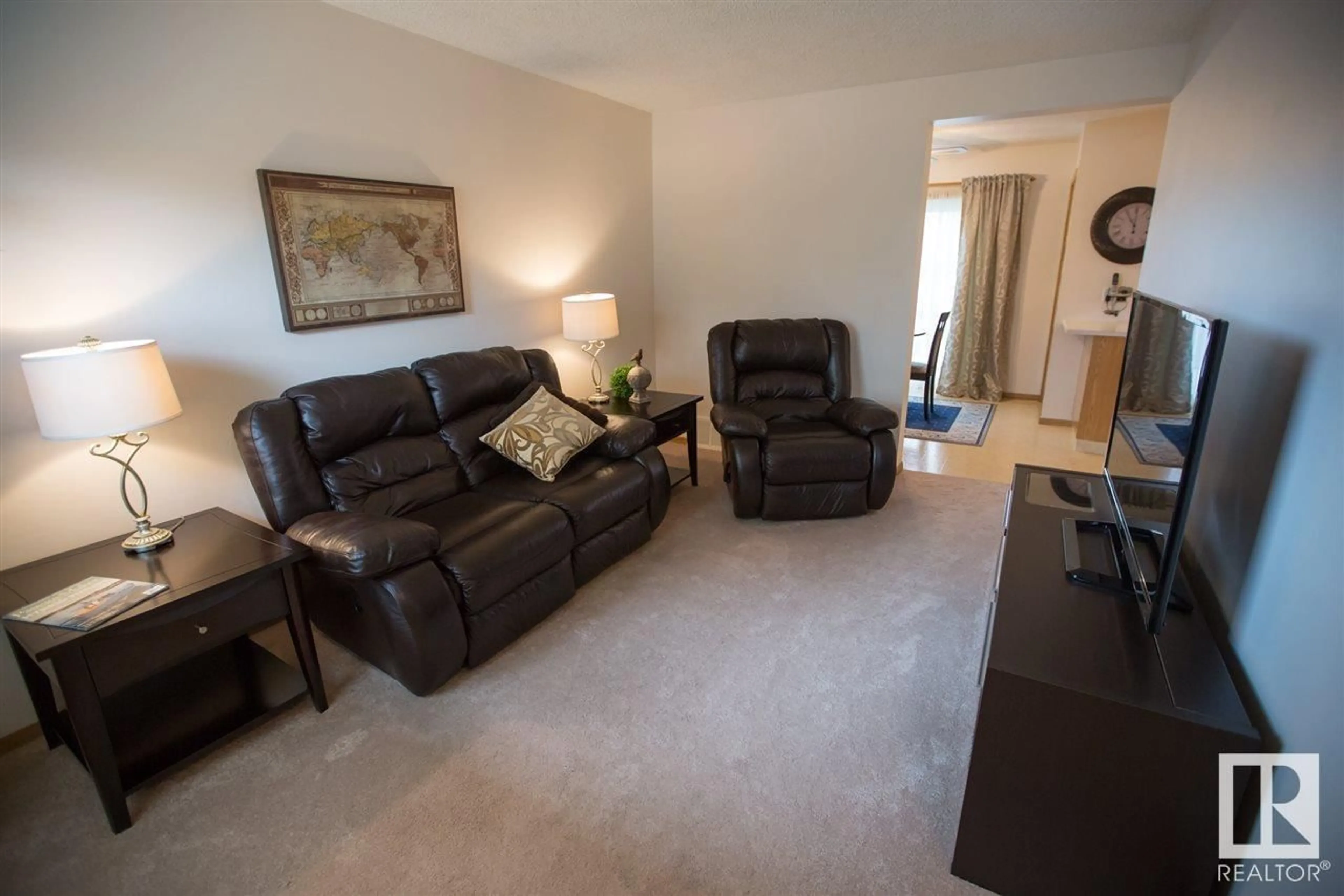 Living room with furniture, unknown for #3 15 RITCHIE WY, Sherwood Park Alberta T8A5T3