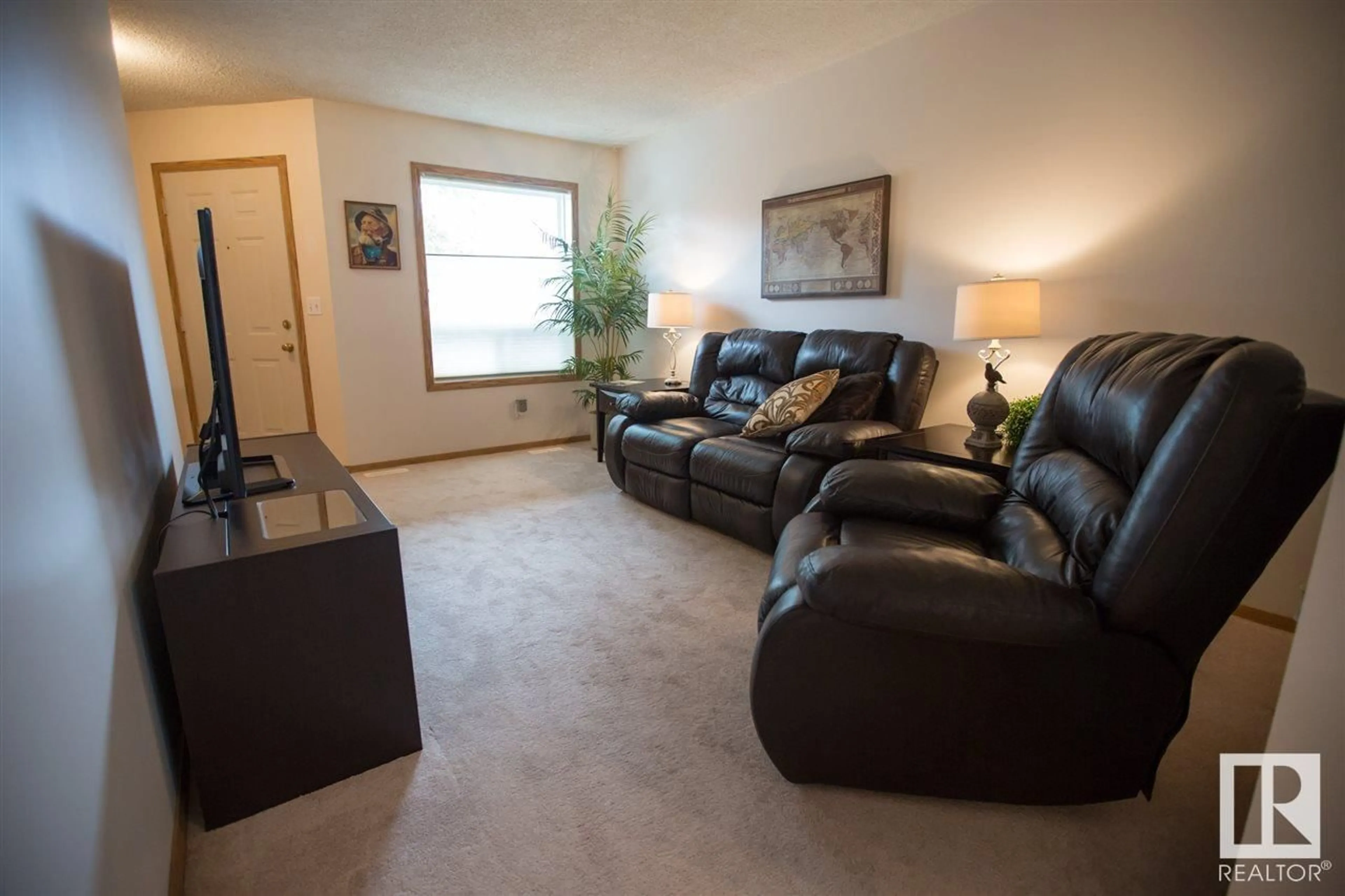 Living room with furniture, unknown for #3 15 RITCHIE WY, Sherwood Park Alberta T8A5T3