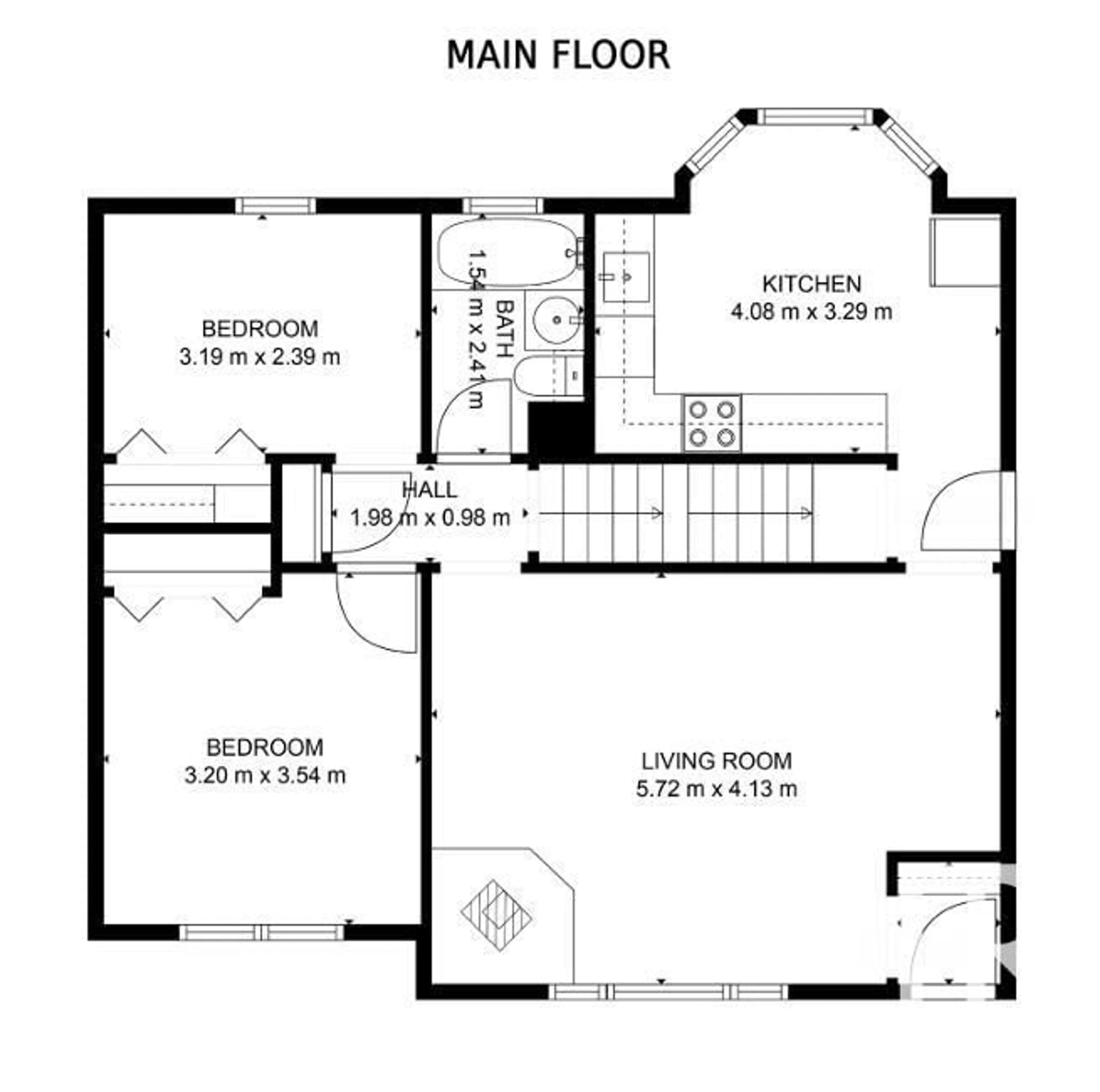 Floor plan for 10536 67 AV NW, Edmonton Alberta T6H1Z5