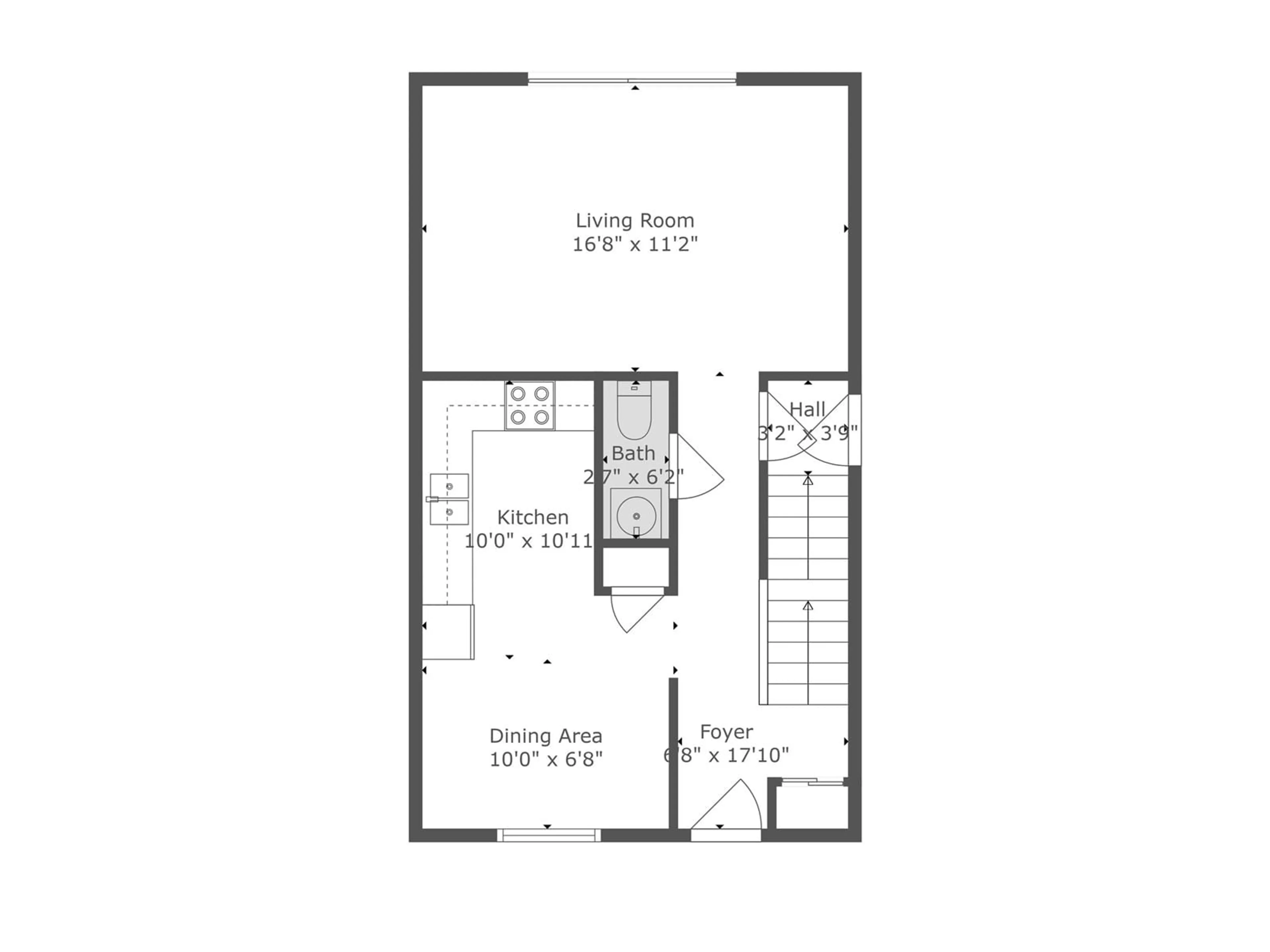 Floor plan for 3837 85 ST NW, Edmonton Alberta T6K2L5