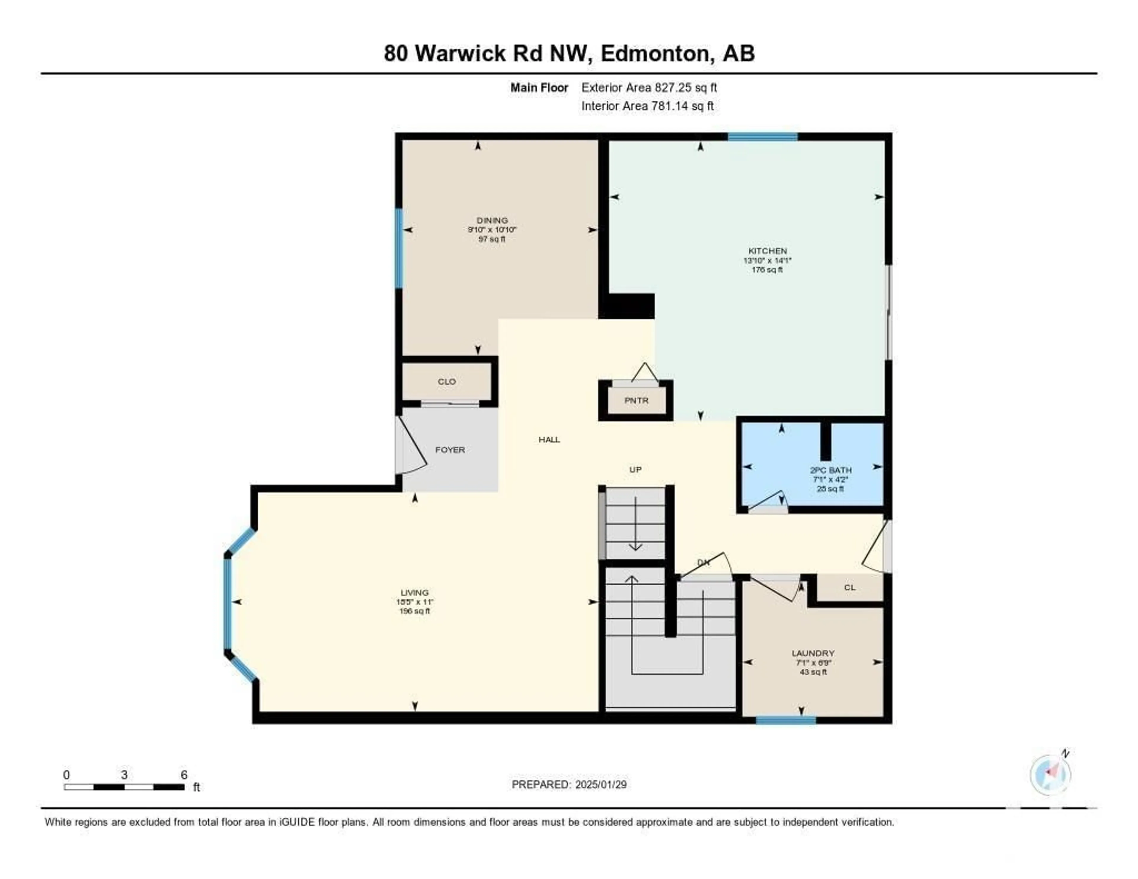 Floor plan for 80 WARWICK RD NW, Edmonton Alberta T5X4P8