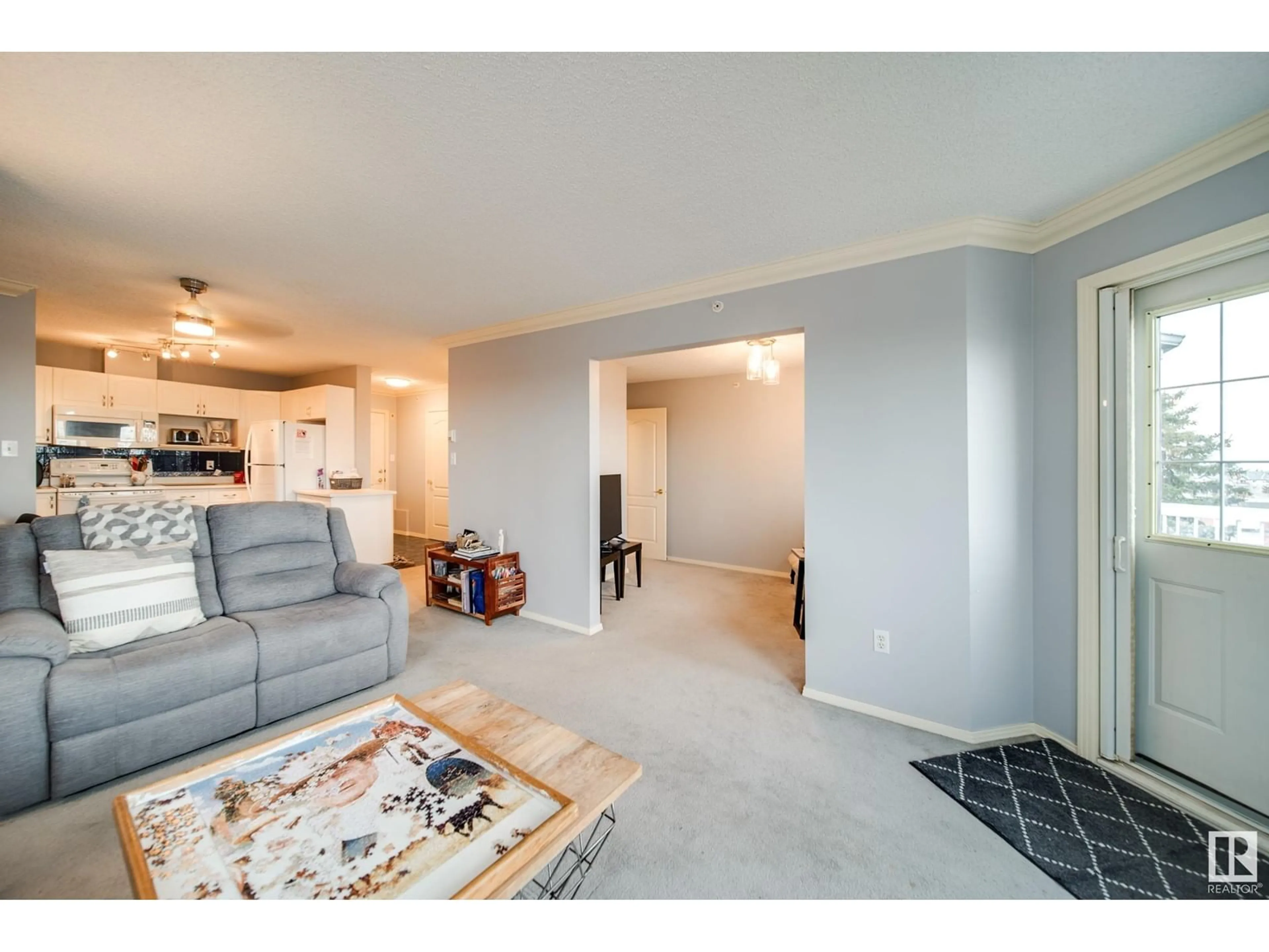 Living room with furniture, unknown for #406 17150 94A AV NW, Edmonton Alberta T5T5Z9