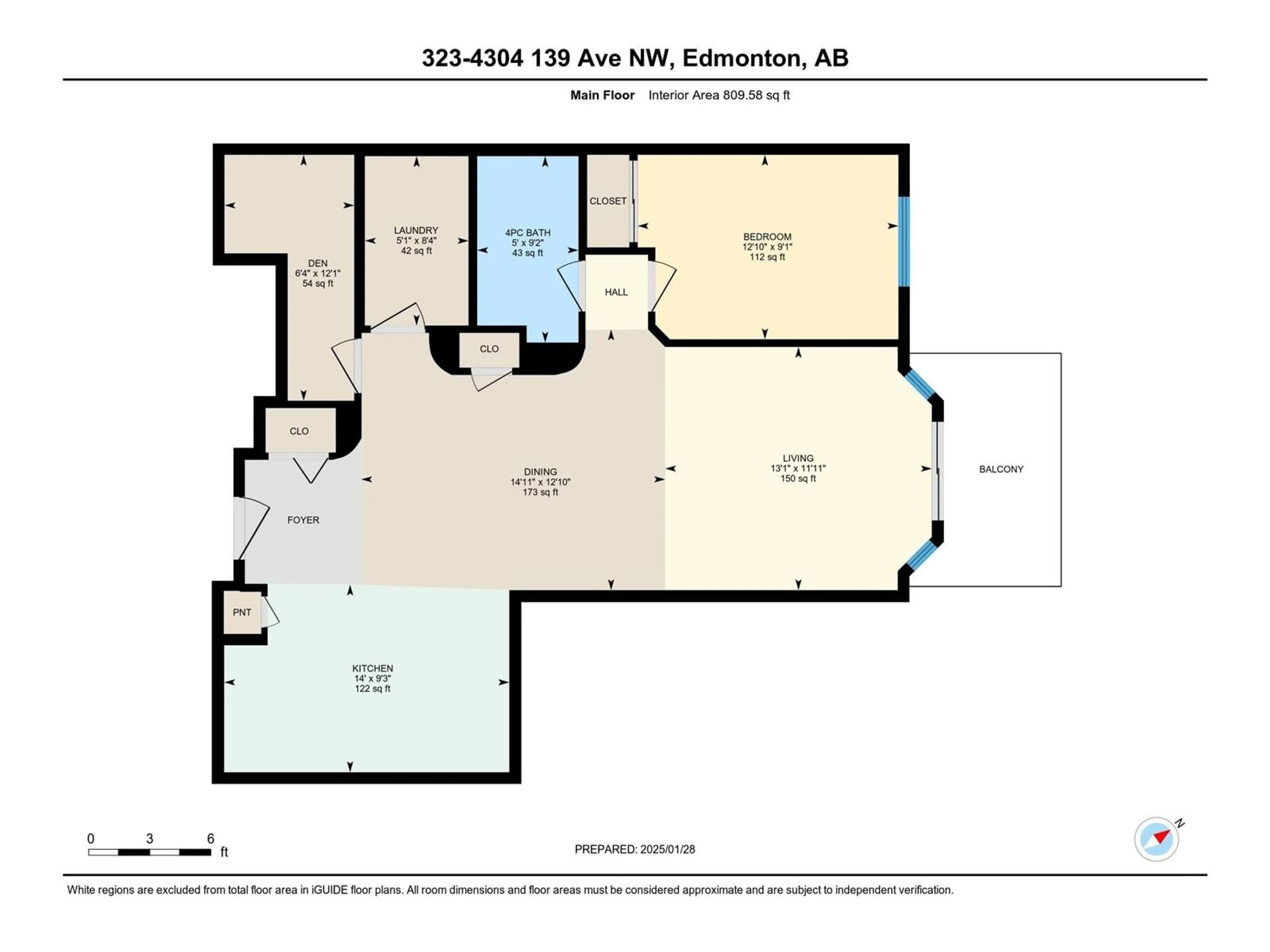 Floor plan for #323 4304 139 AV NW, Edmonton Alberta T5Y0H6