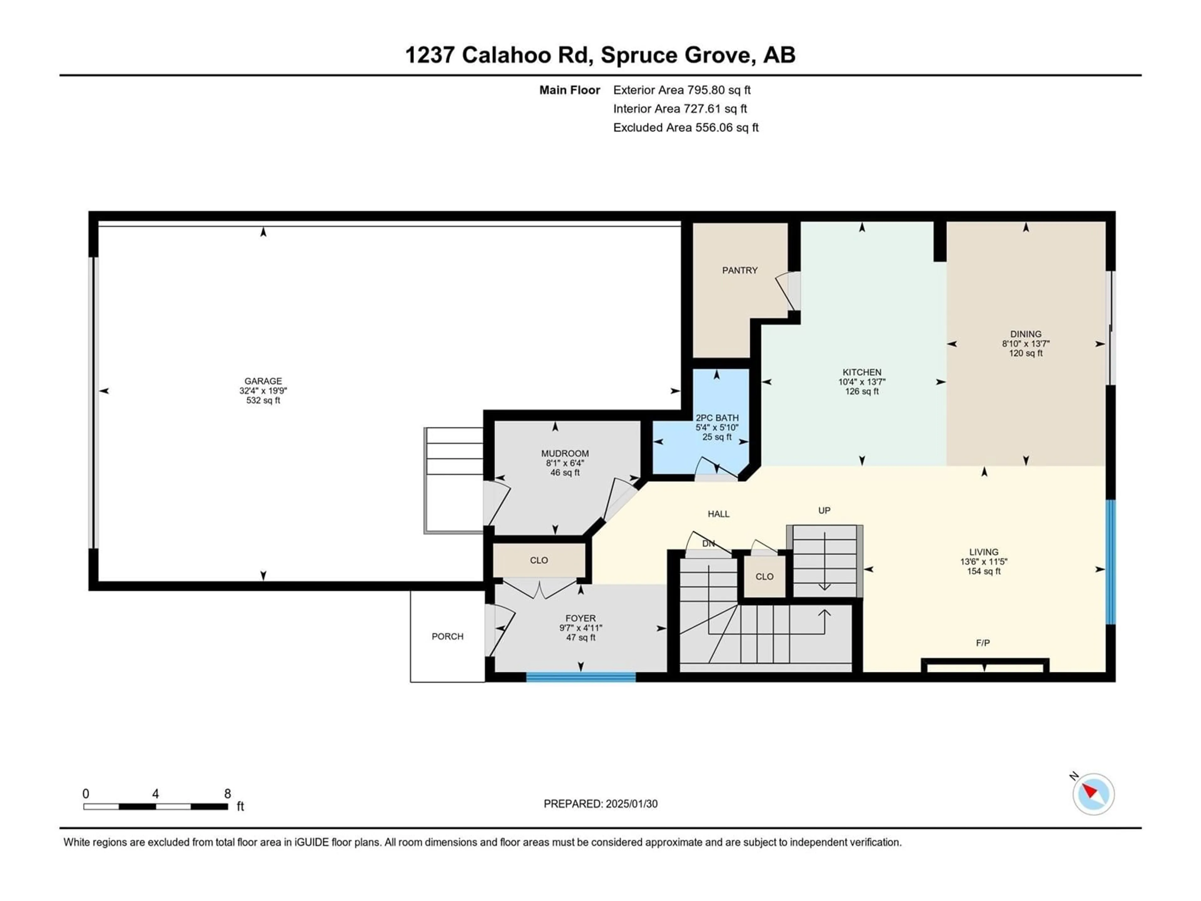 Floor plan for 1237 CALAHOO RD, Spruce Grove Alberta T7X0X8