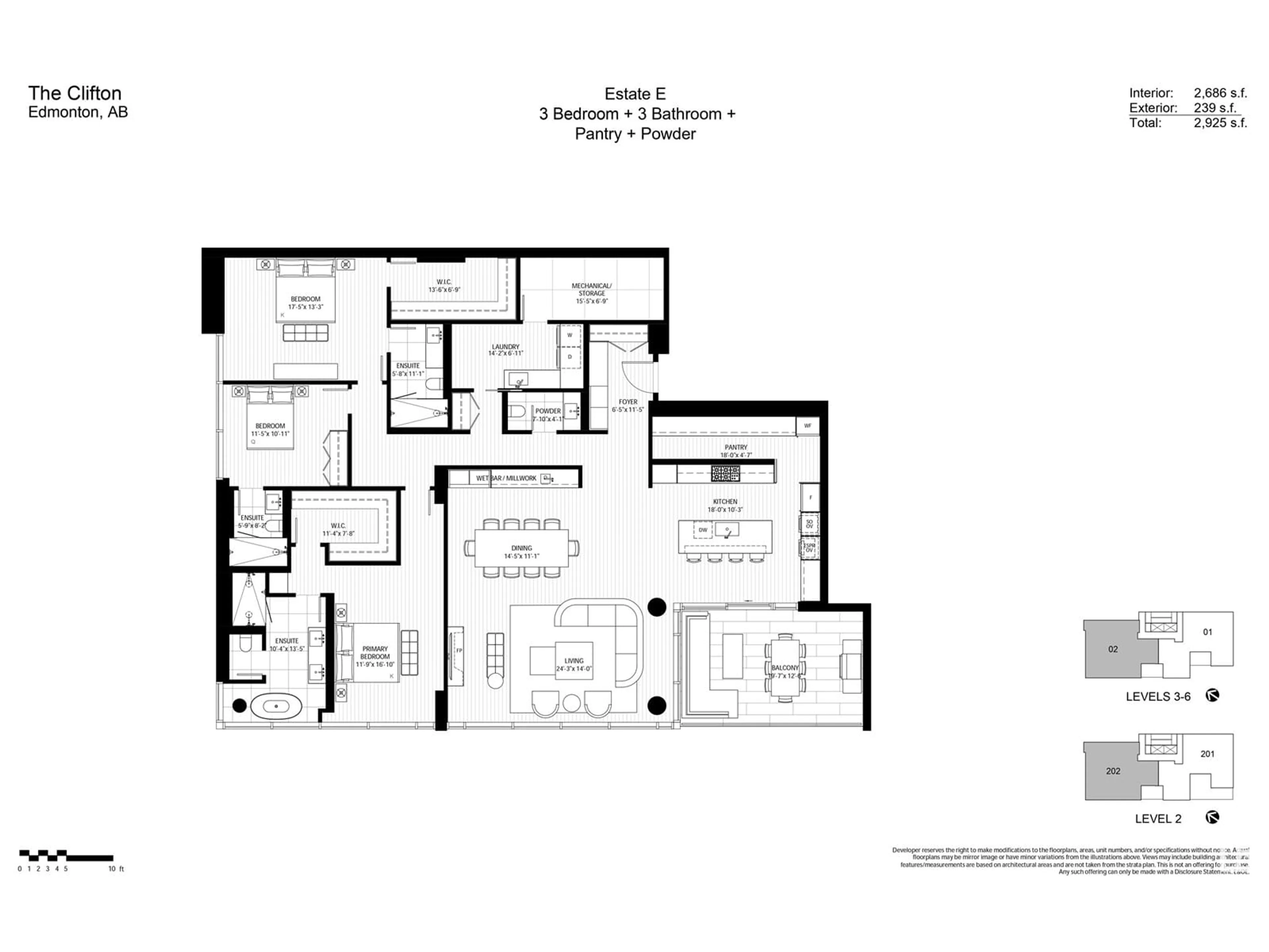 Floor plan for #202 10143 CLIFTON PL NW, Edmonton Alberta T5H0E7