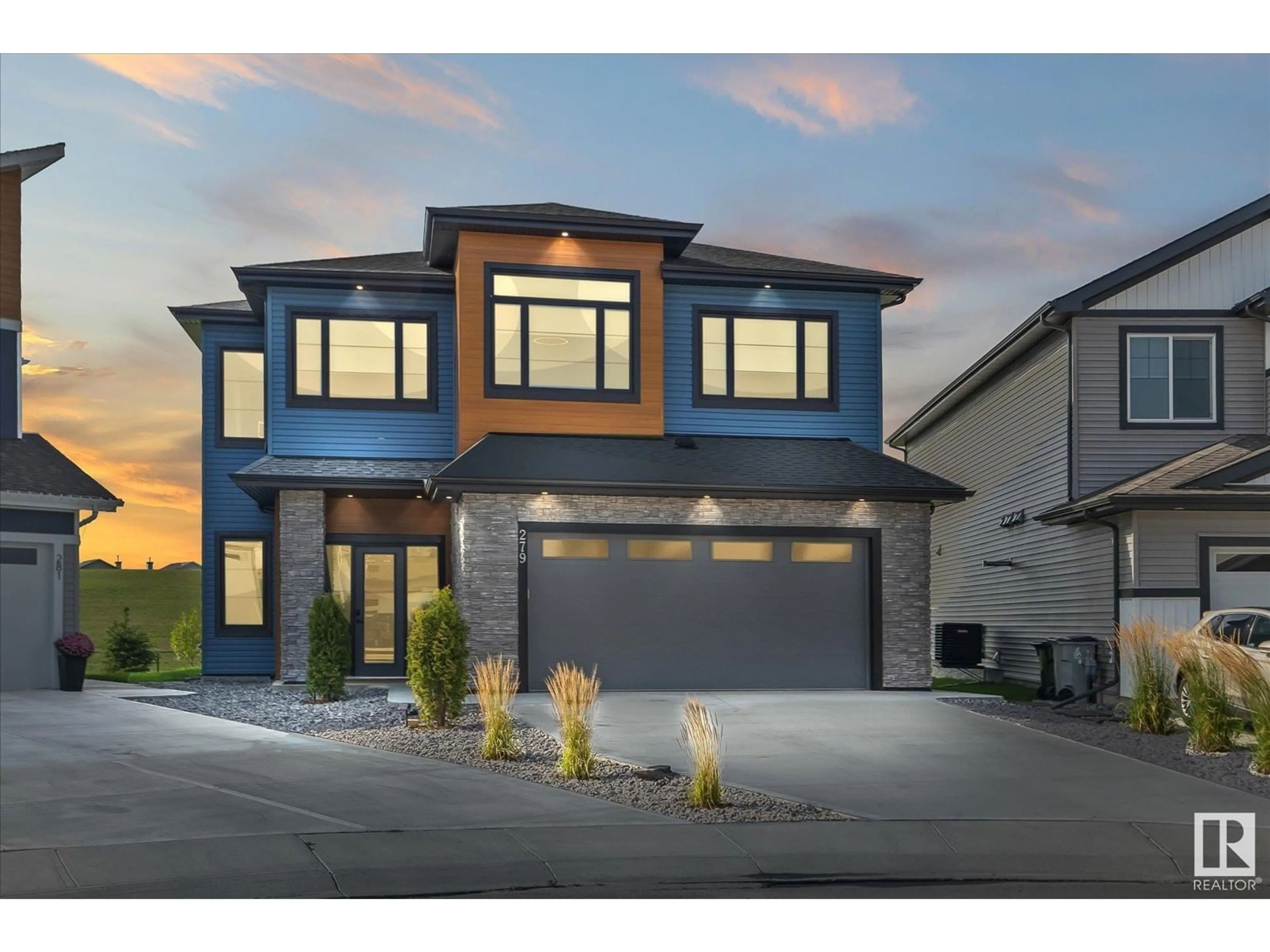 Home with brick exterior material, street for 279 Silverstone CR, Stony Plain Alberta T7Z0E8