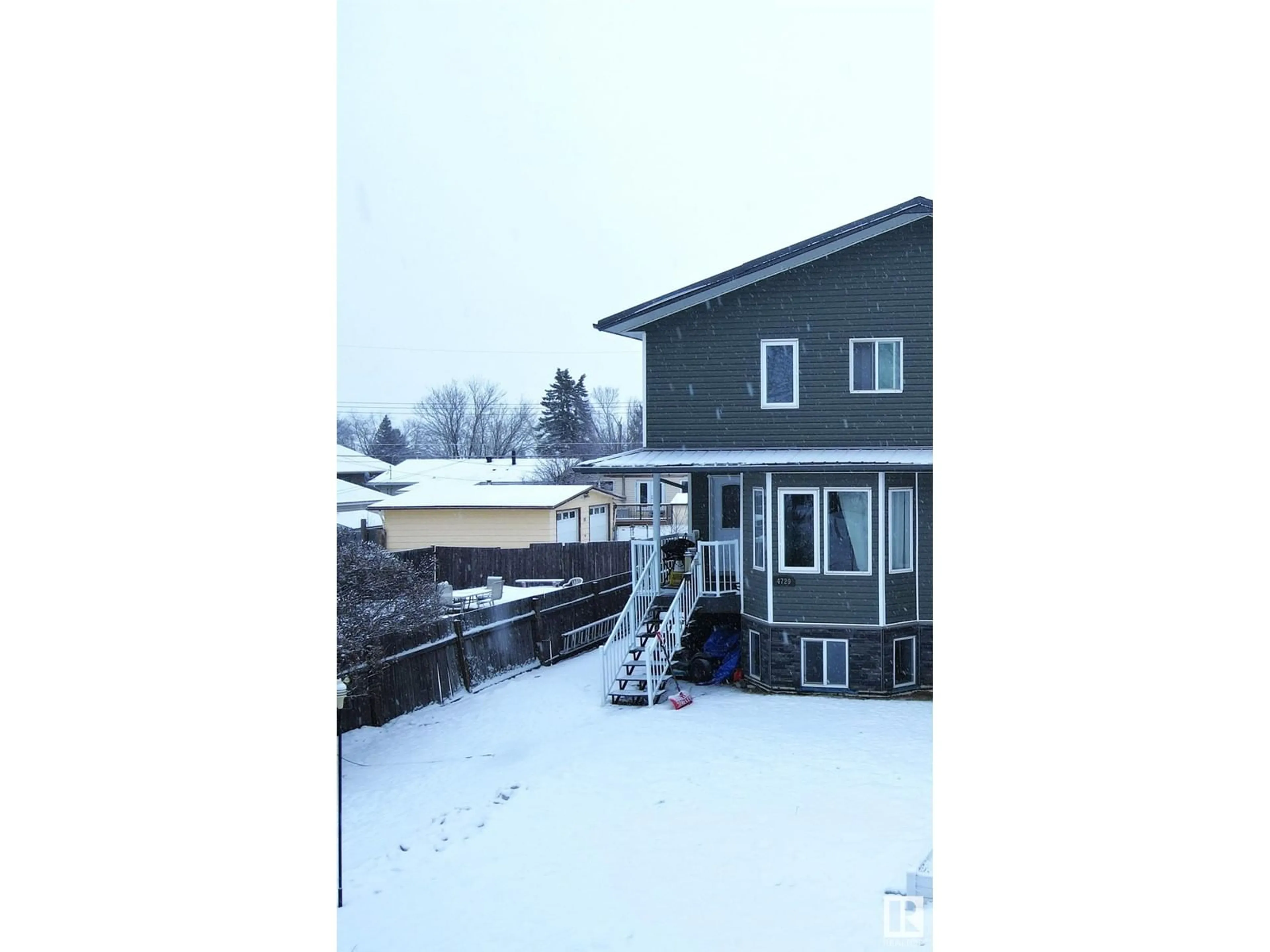 A pic from outside/outdoor area/front of a property/back of a property/a pic from drone, water/lake/river/ocean view for 4729 47A AV, Drayton Valley Alberta T7A1H9