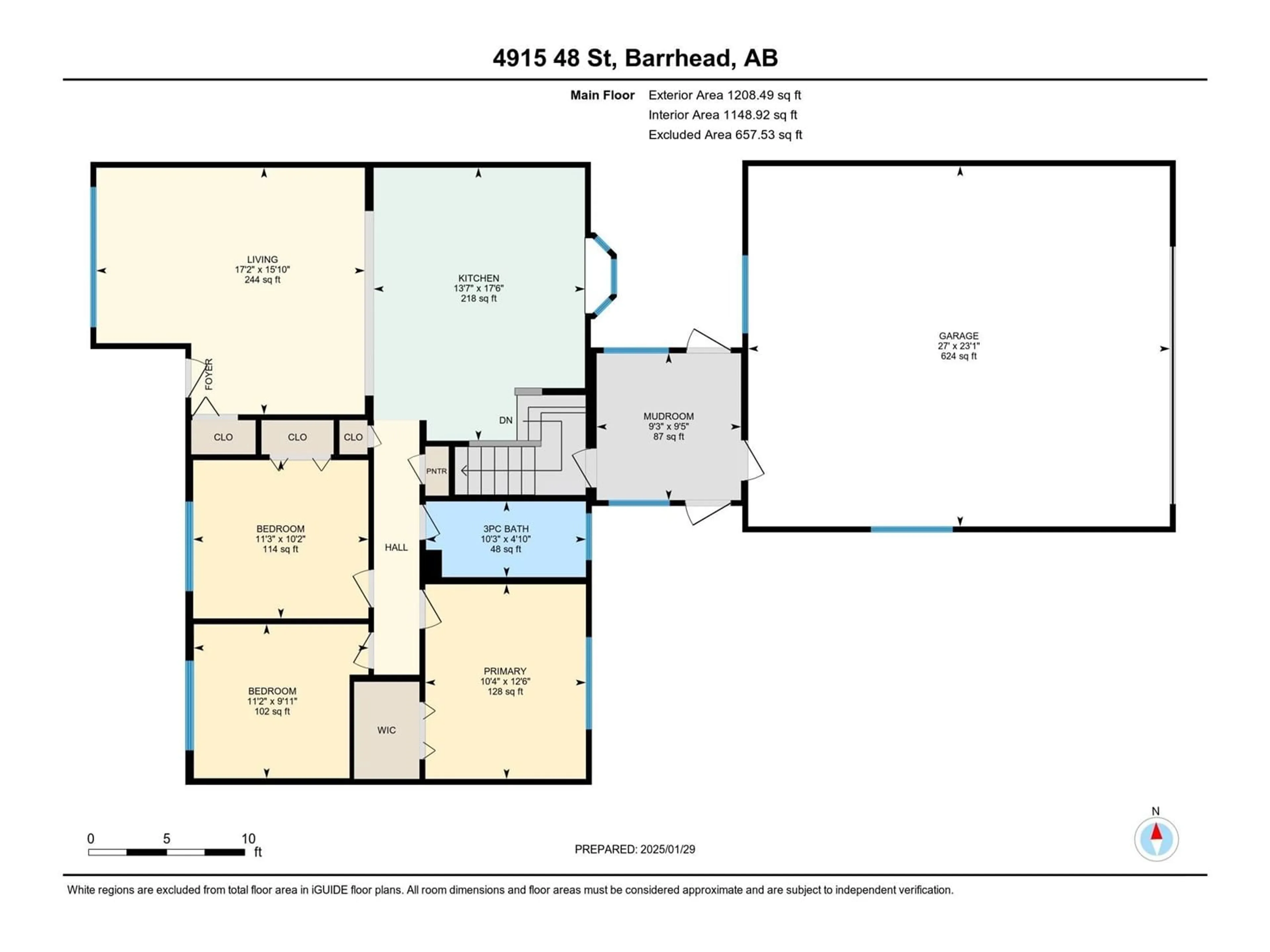 Floor plan for 4915 48 ST, Barrhead Alberta T7N1G9