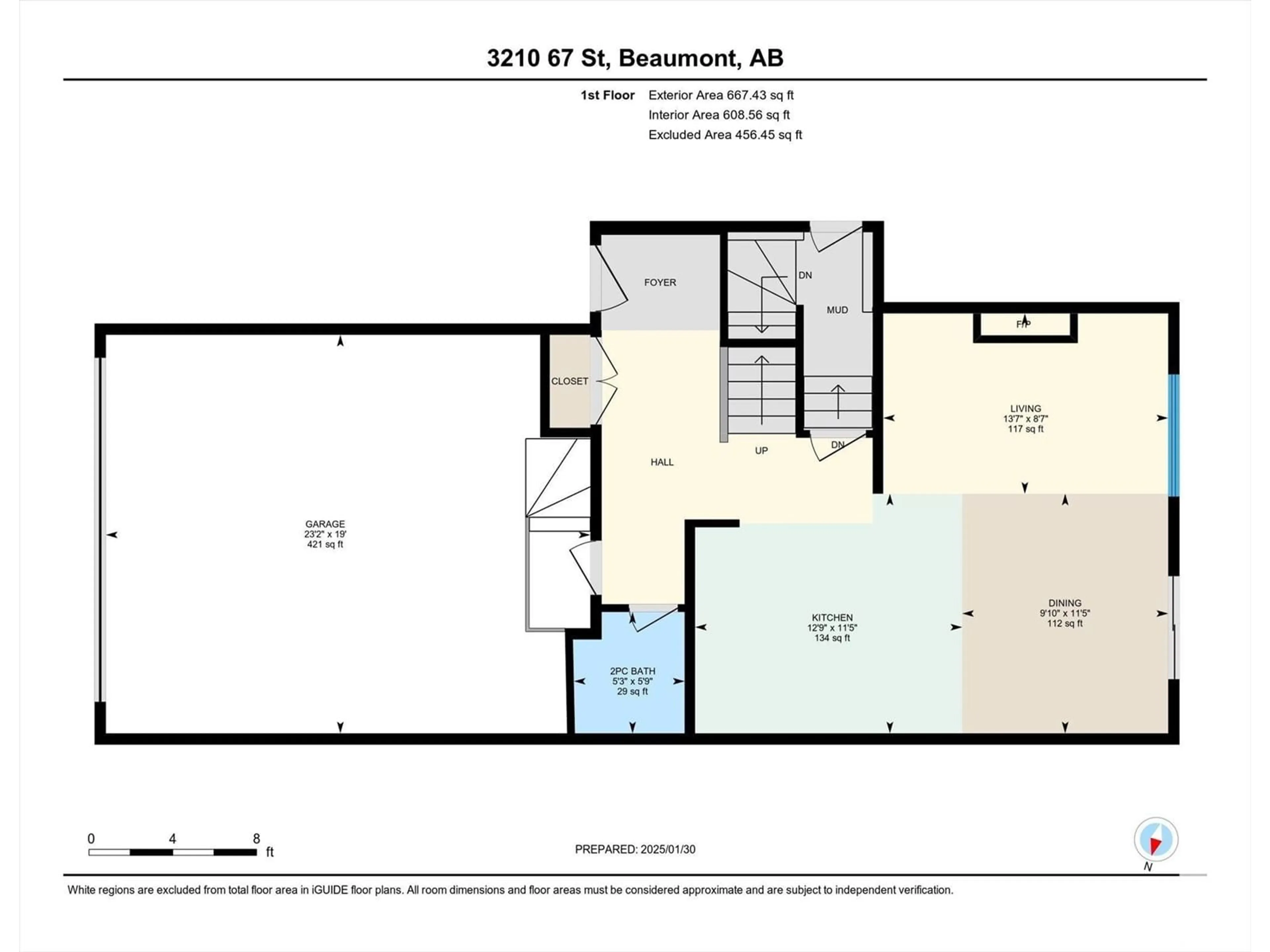 Floor plan for 3210 67 ST, Beaumont Alberta T4X0W7