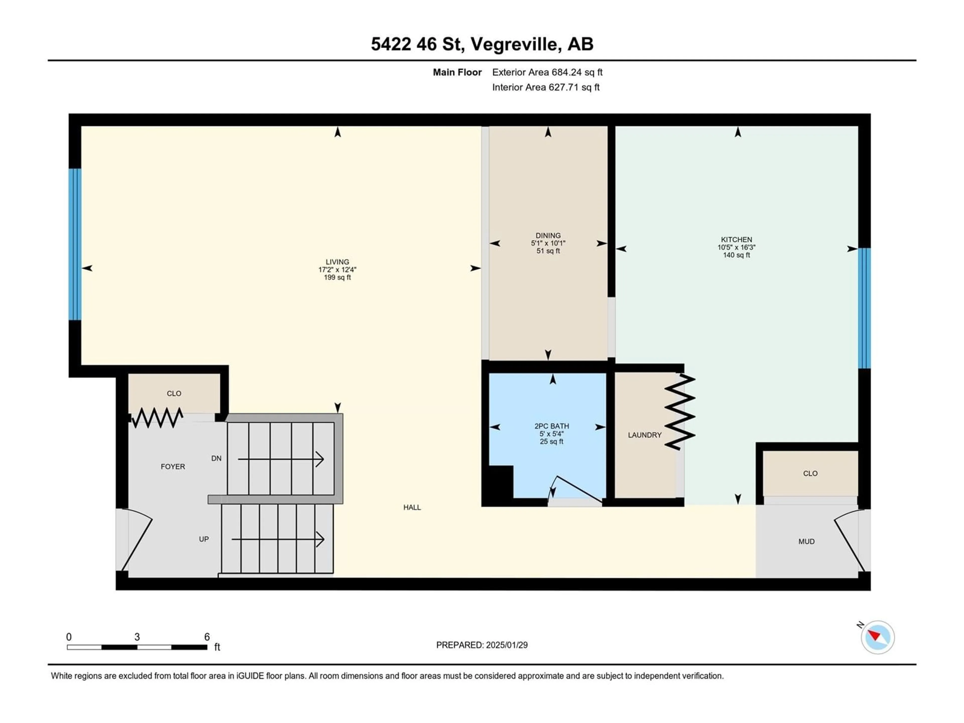 Floor plan for 5422 46 ST, Vegreville Alberta T9C1C4