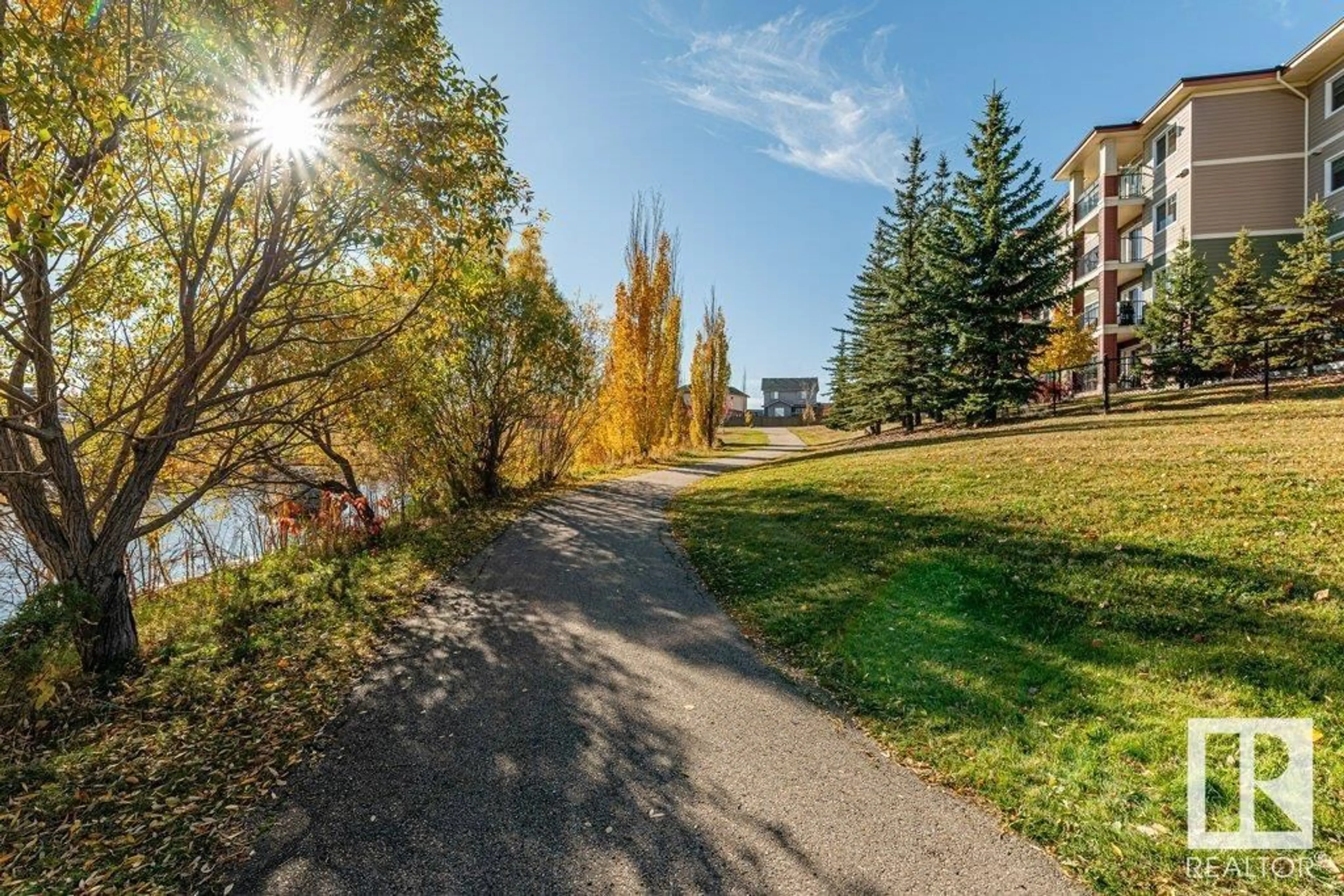 Patio, water/lake/river/ocean view for #212 7021 SOUTH TERWILLEGAR DR NW, Edmonton Alberta T6R0W5