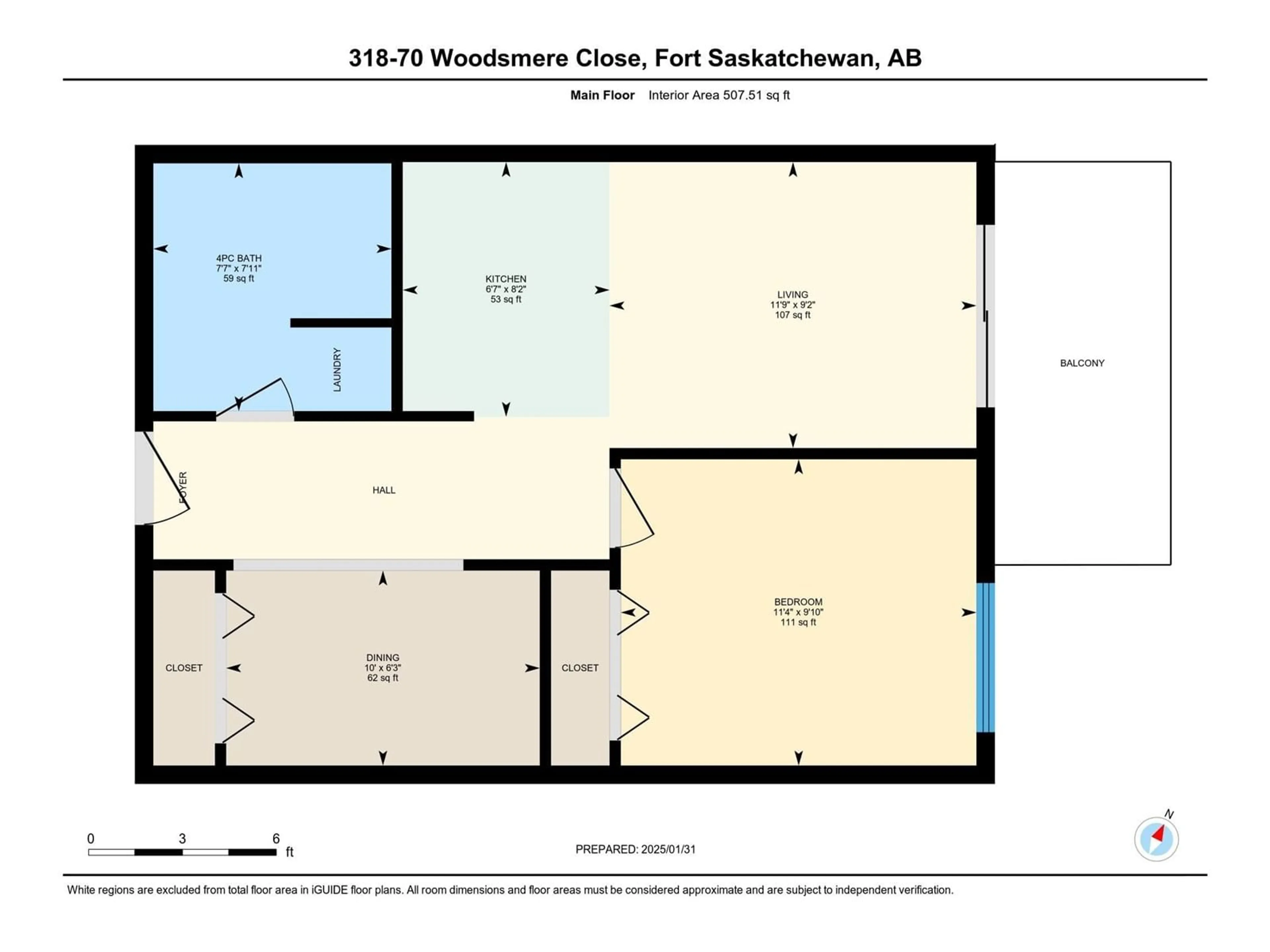 Floor plan for #318 70 WOODSMERE, Fort Saskatchewan Alberta T8L4R8