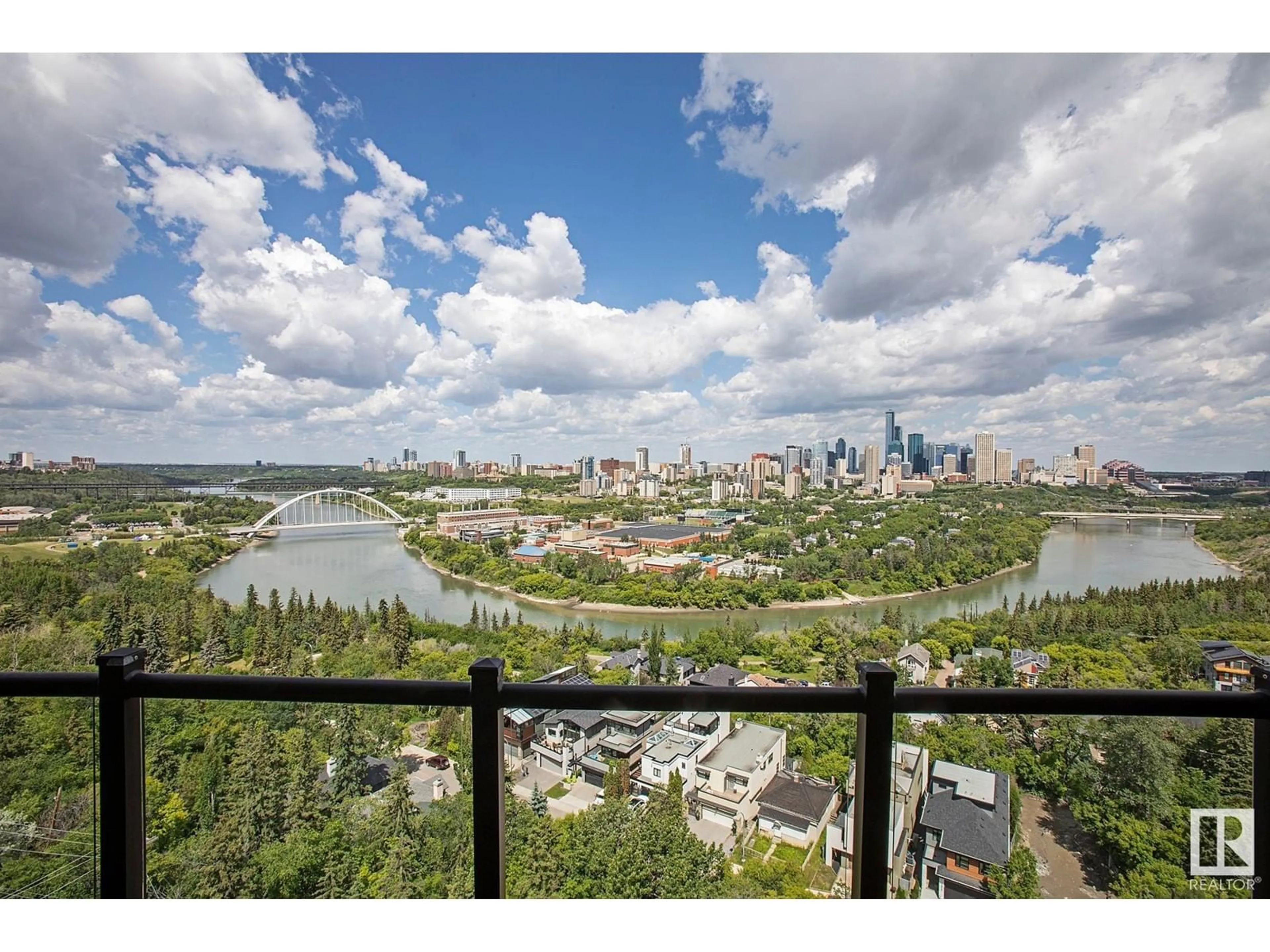 Patio, water/lake/river/ocean view for #1201 10035 SASKATCHEWAN DR NW, Edmonton Alberta T6E4R4