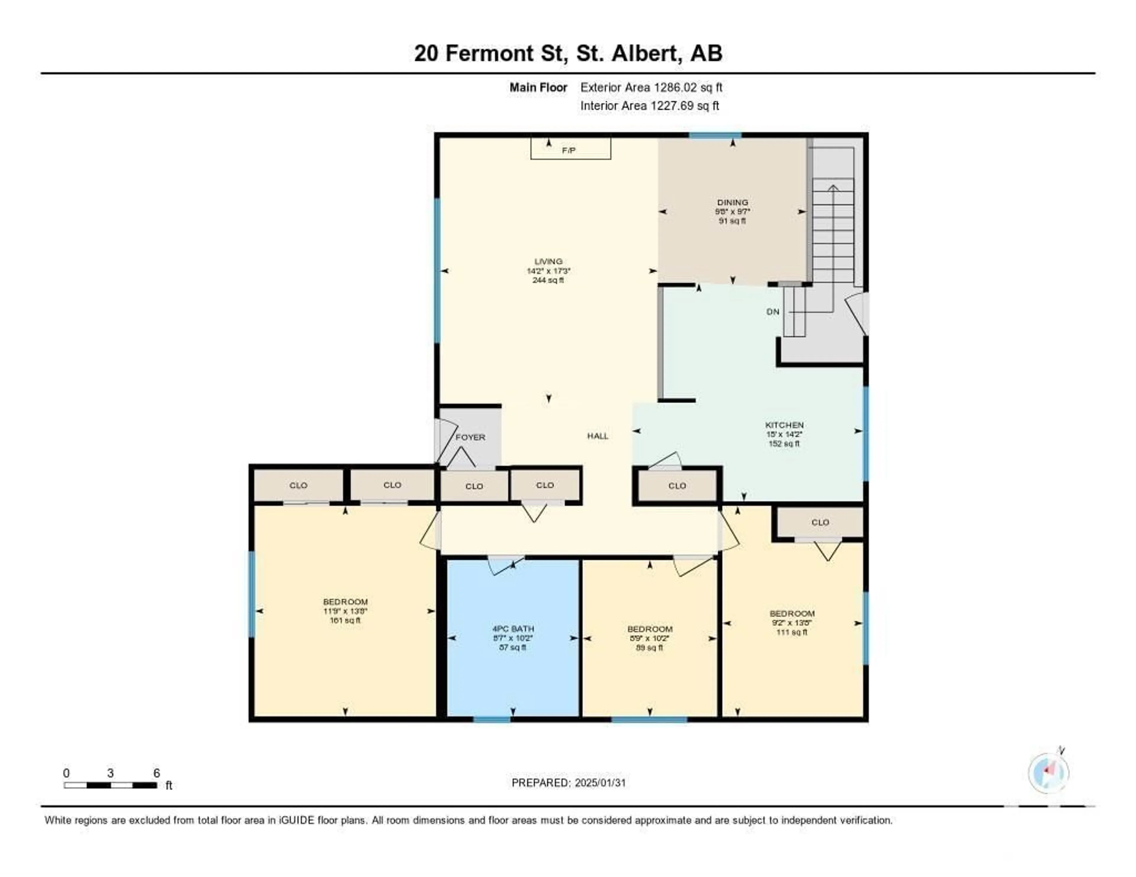 Floor plan for 20 FERMONT ST, St. Albert Alberta T8N1W8