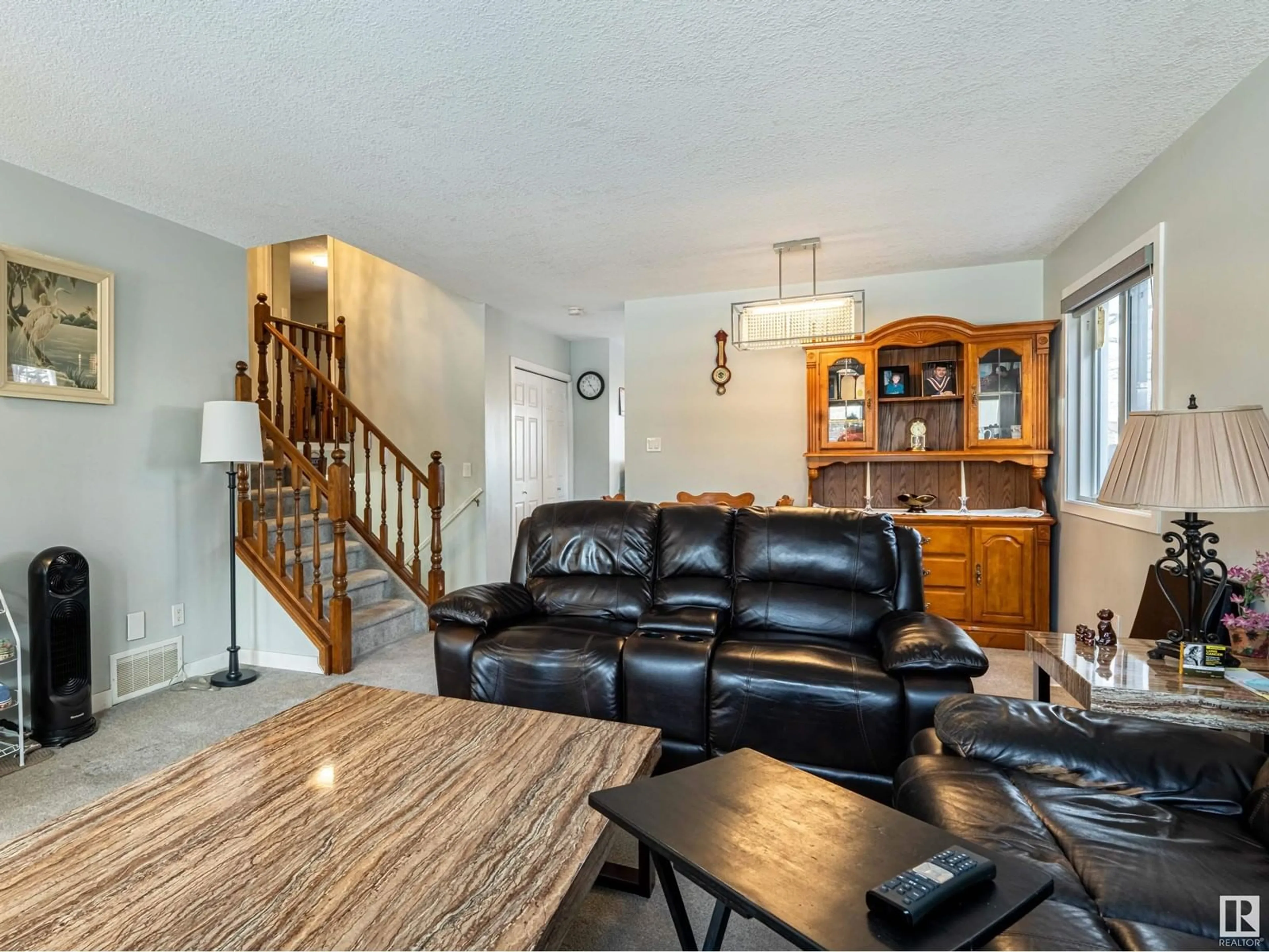 Living room with furniture, unknown for 4614 13 AV NW, Edmonton Alberta T6L4A3