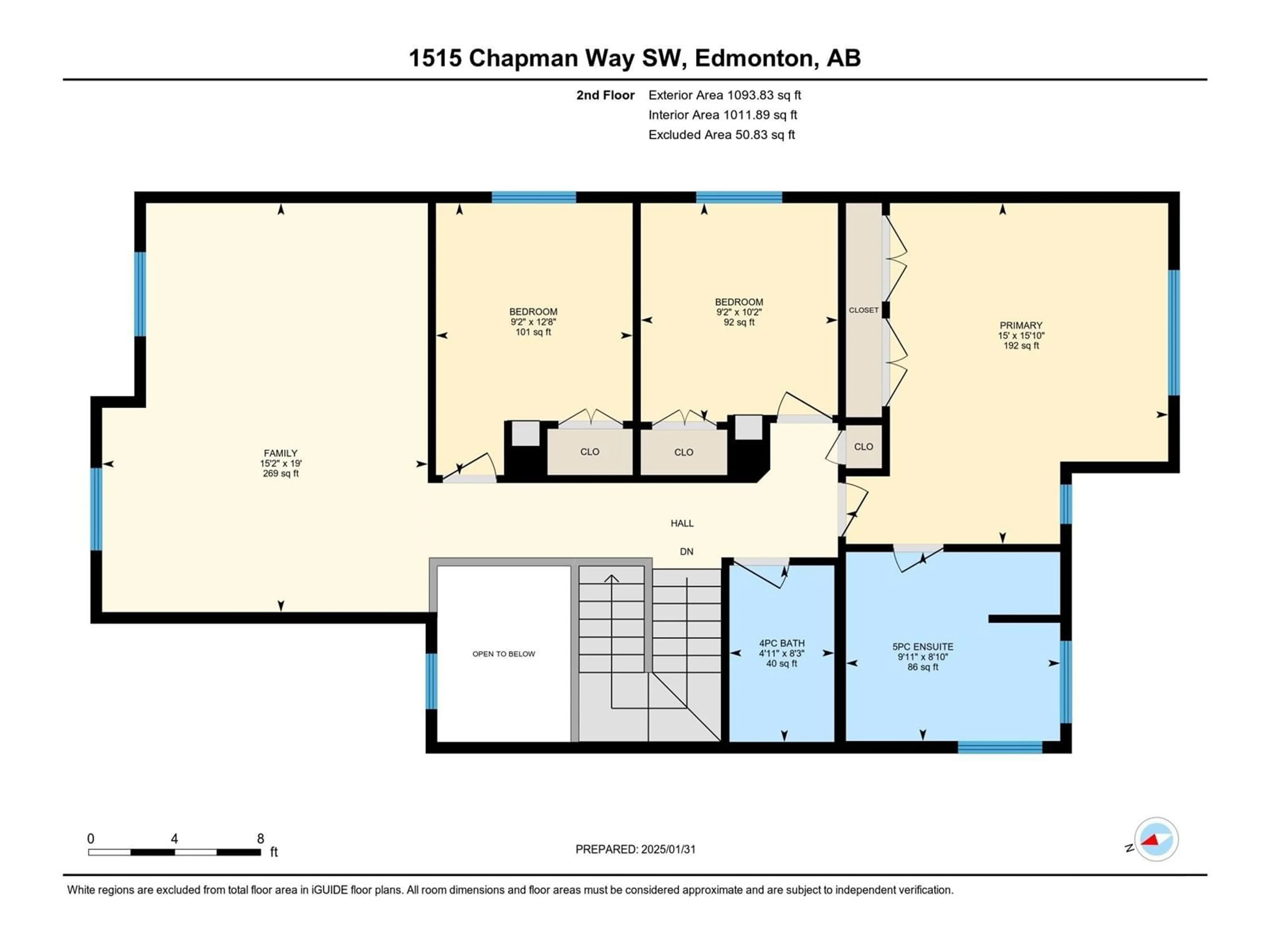 Floor plan for 1515 CHAPMAN WY SW, Edmonton Alberta T6W0Y9