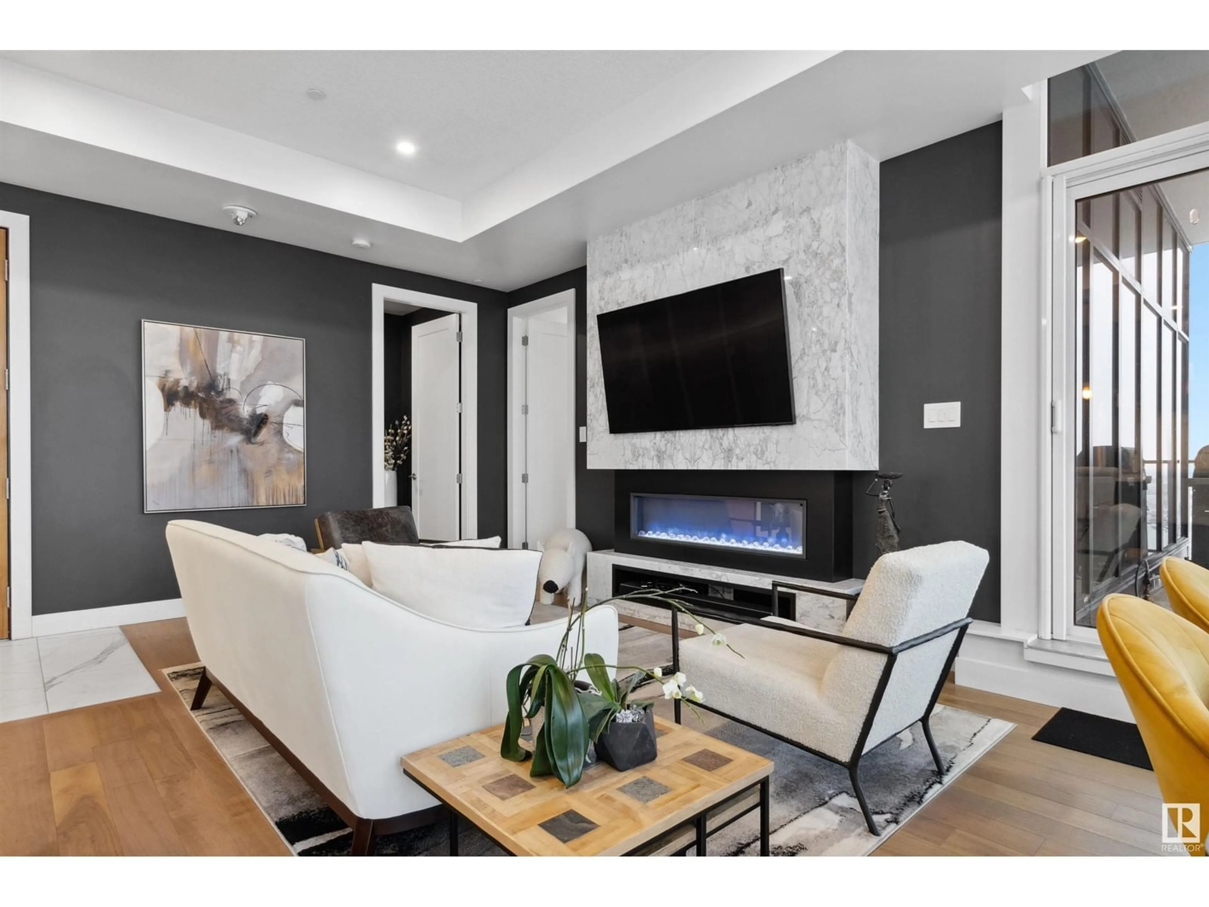 Living room with furniture, unknown for 1204 14105 WEST BLOCK DR, Edmonton Alberta T5N1L5