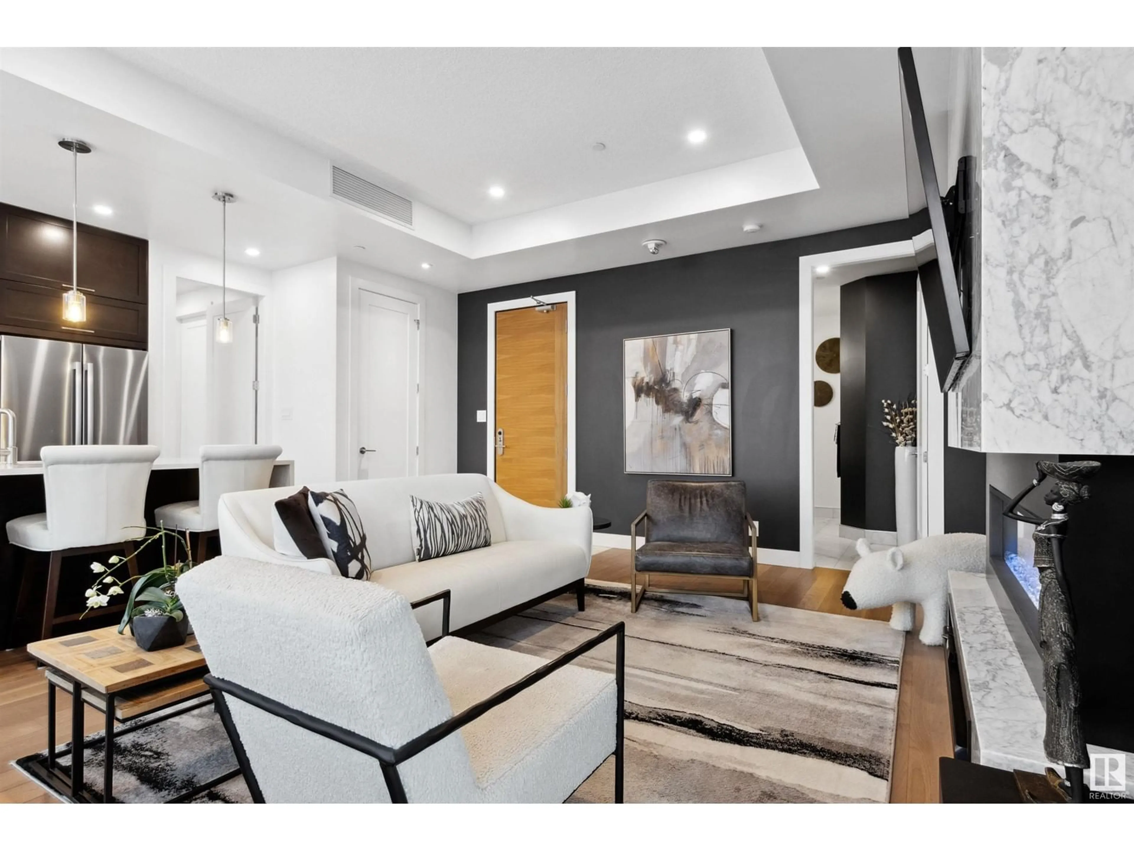 Living room with furniture, unknown for 1204 14105 WEST BLOCK DR, Edmonton Alberta T5N1L5