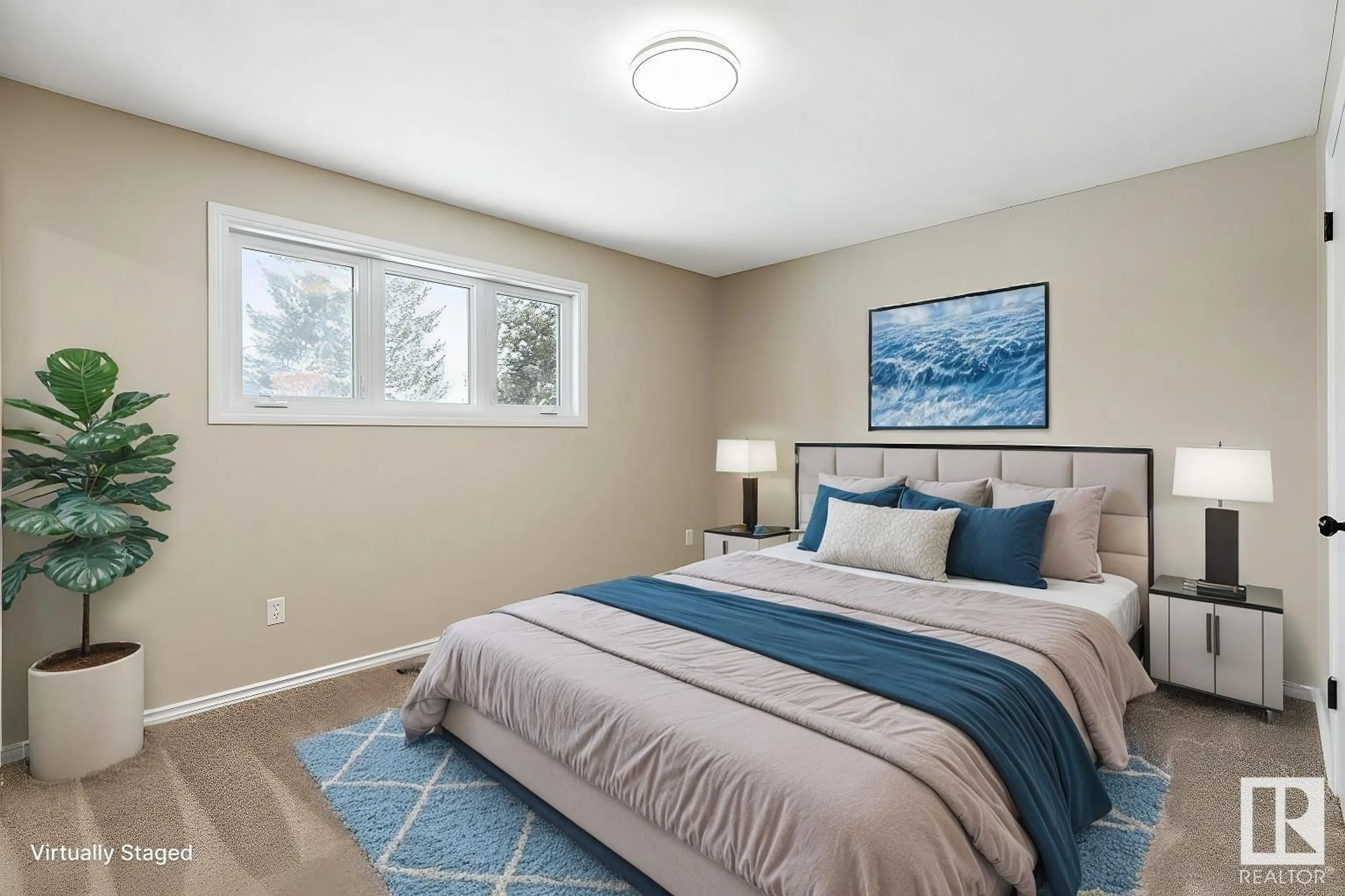 Bedroom with bed, carpet floor for 8 GALEN CR, Sherwood Park Alberta T8A2L2