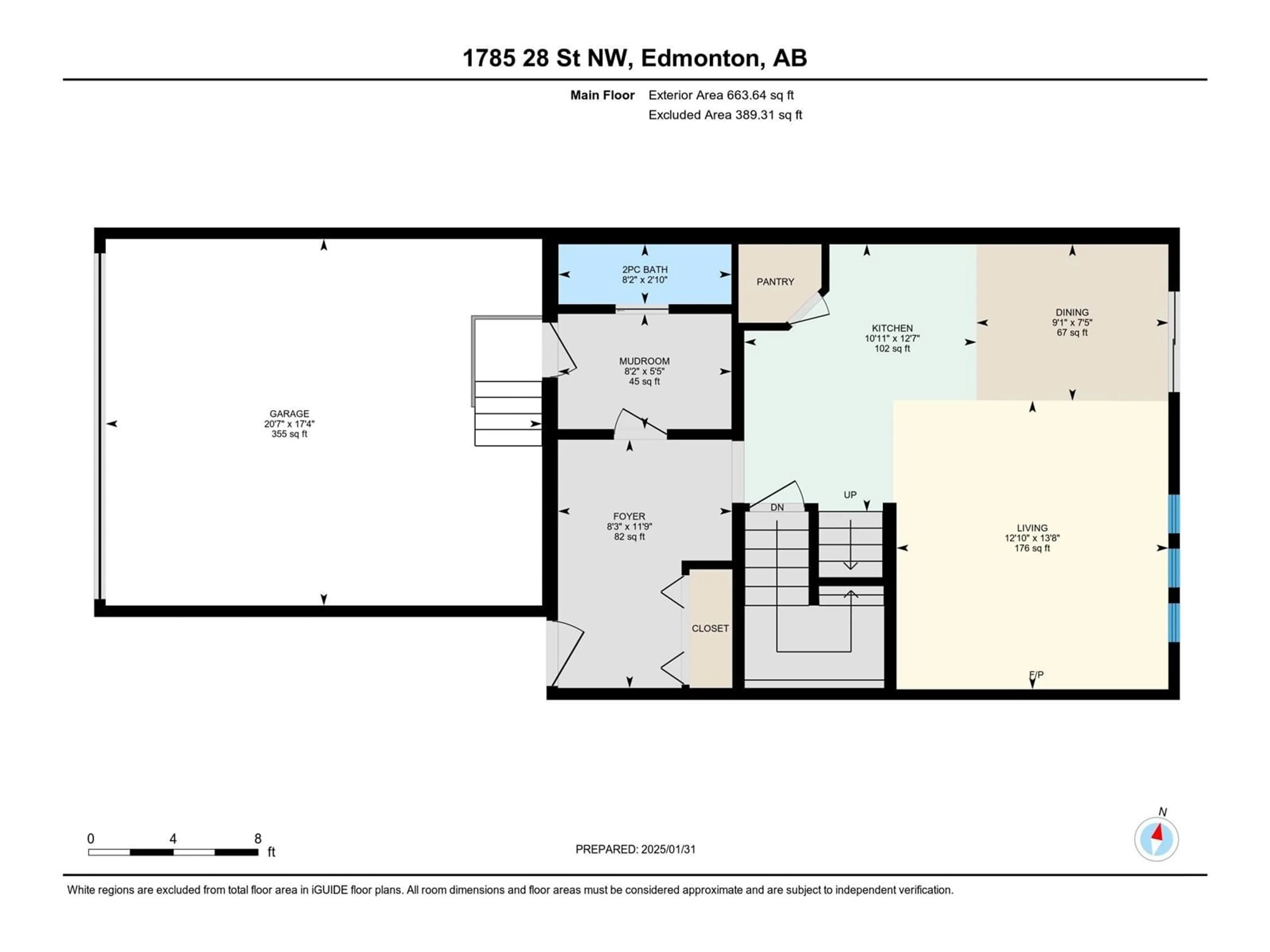 Floor plan for 1785 28 ST NW NW, Edmonton Alberta T6T0S7