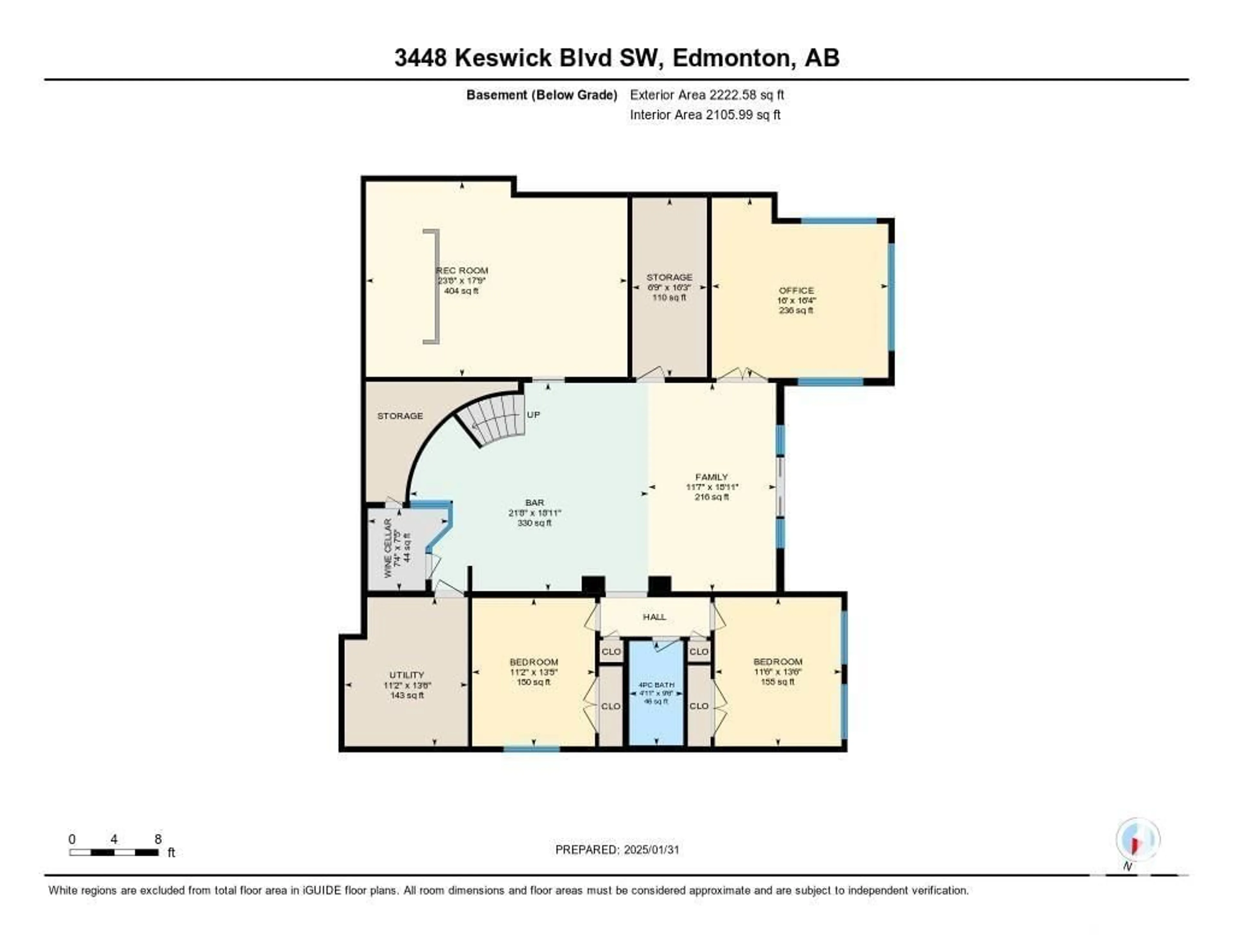 Floor plan for 3448 KESWICK BV SW, Edmonton Alberta T6W3B3