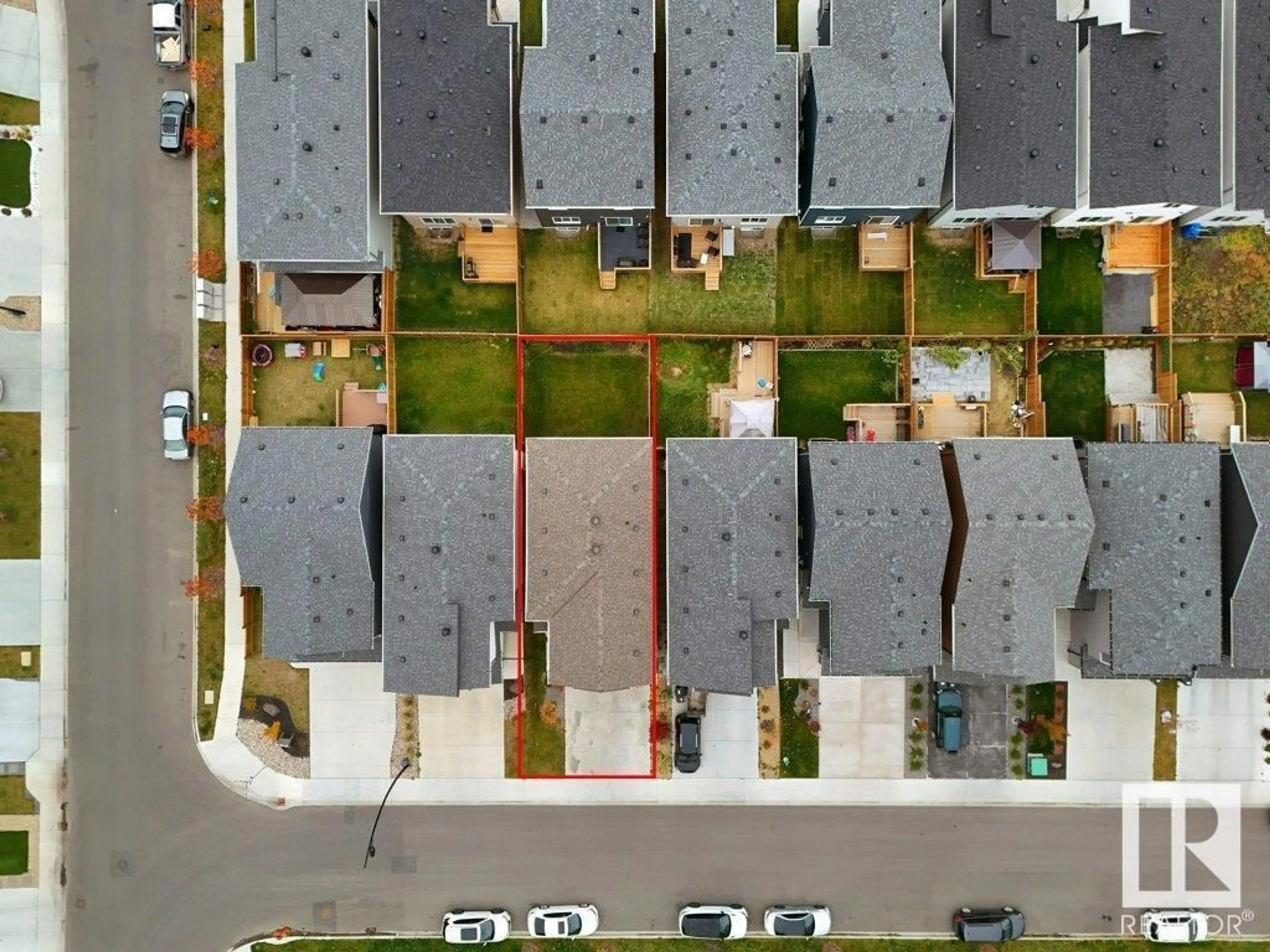 A pic from outside/outdoor area/front of a property/back of a property/a pic from drone, street for 19740 28 AV NW, Edmonton Alberta T6M1M1