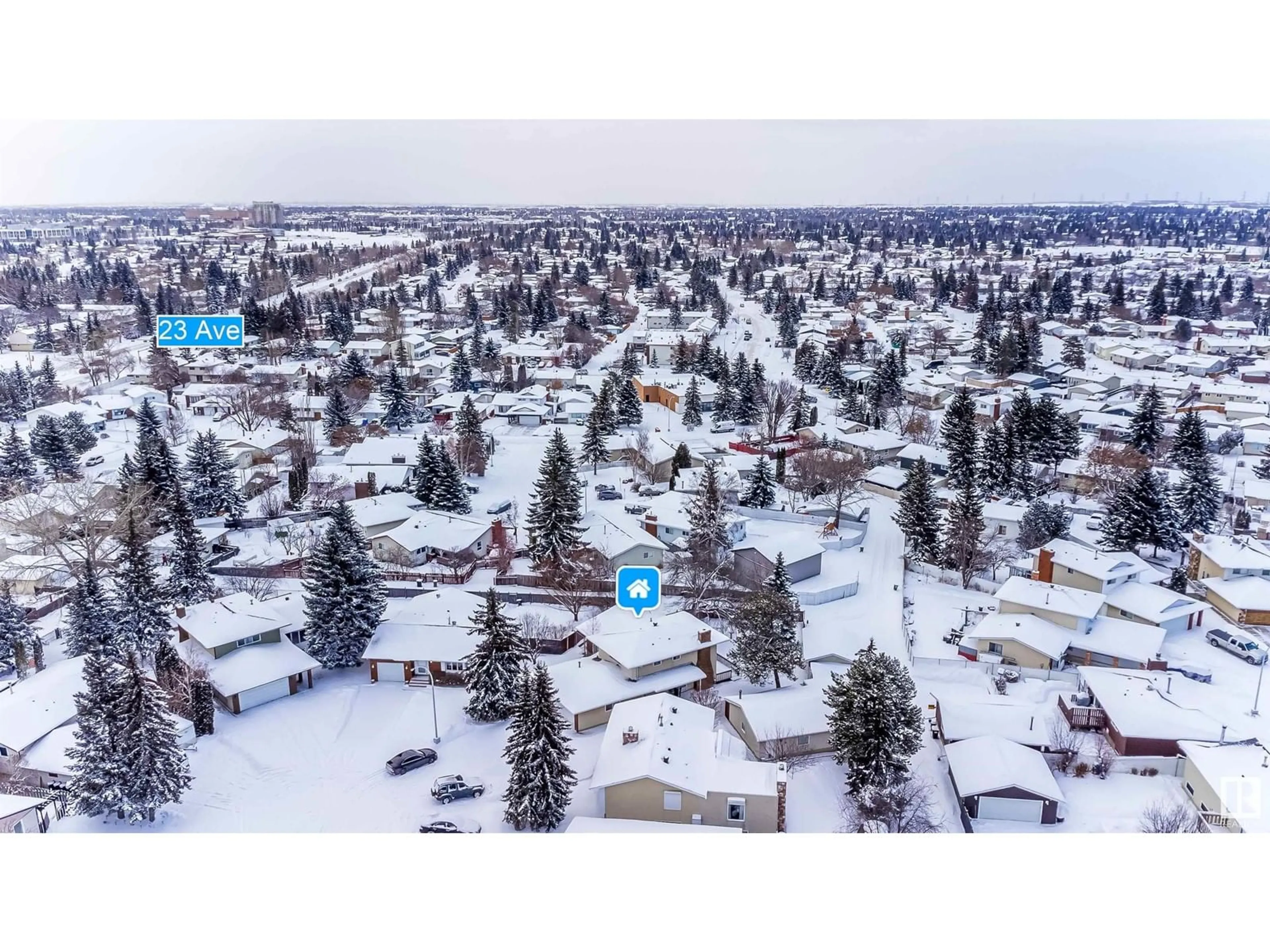 A pic from outside/outdoor area/front of a property/back of a property/a pic from drone, street for 2011 89 ST NW, Edmonton Alberta T6K2A2