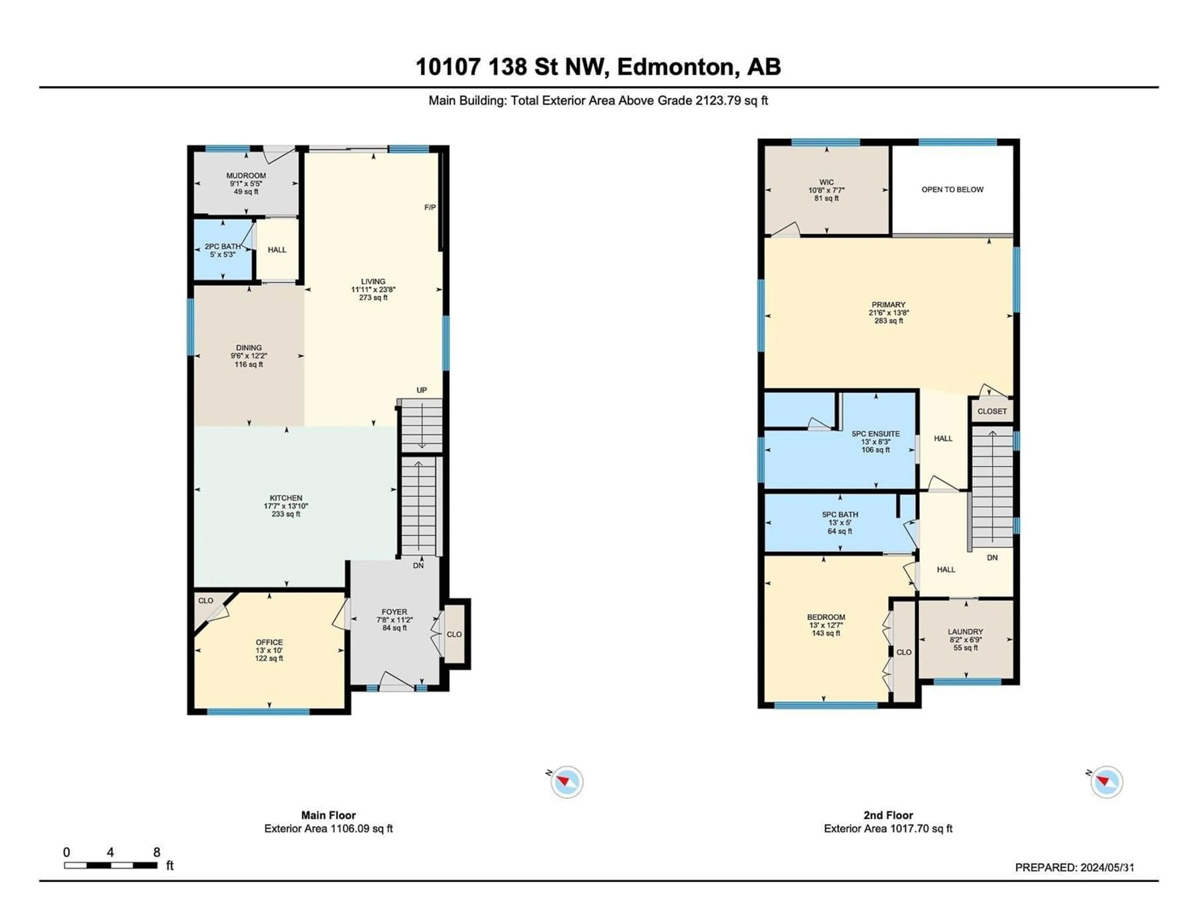 Floor plan for 10107 138 ST NW, Edmonton Alberta T5N2H8