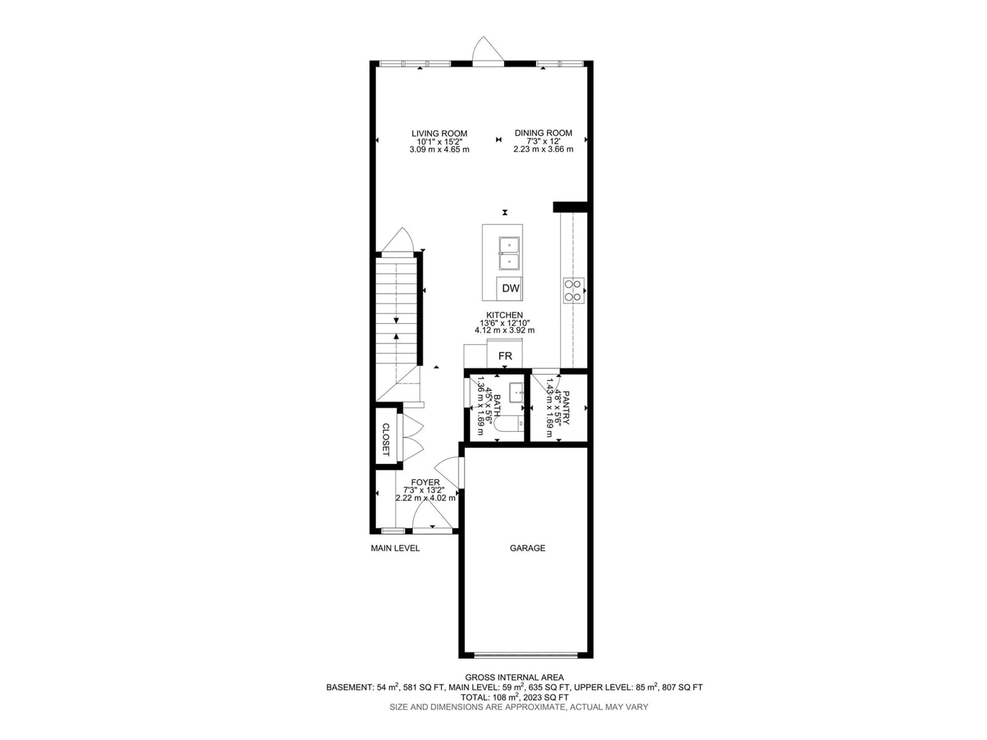 Floor plan for 9055 COOPER LINK LI SW, Edmonton Alberta T6W4A4